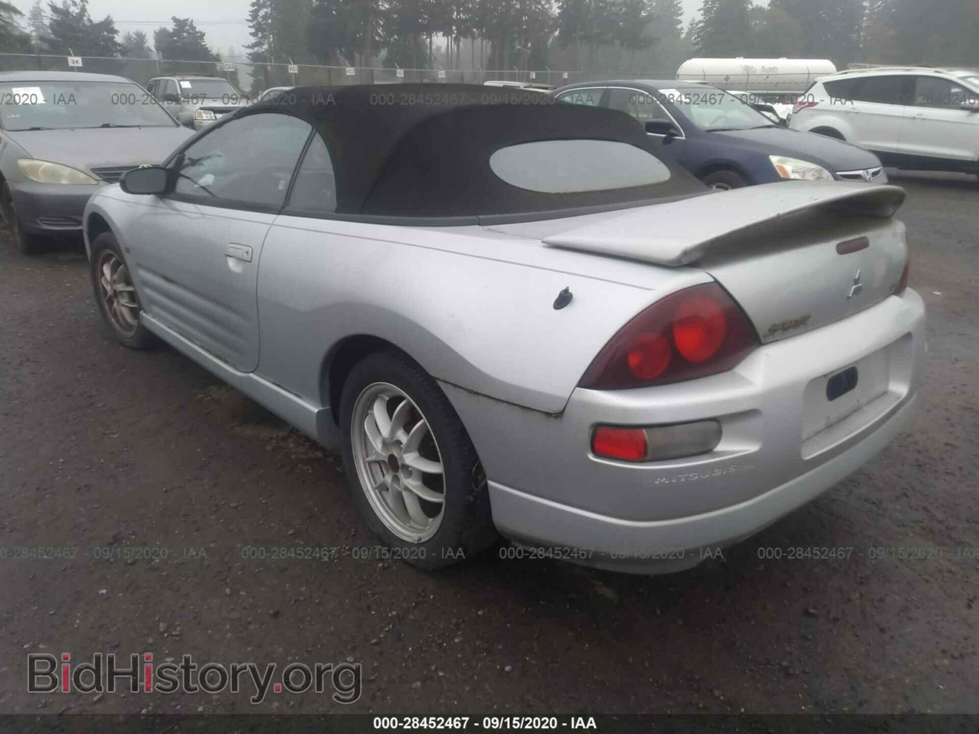 2002 MITSUBISHI ECLIPSE - VIN: 4A3AE85HX2E055030 - Фото 3