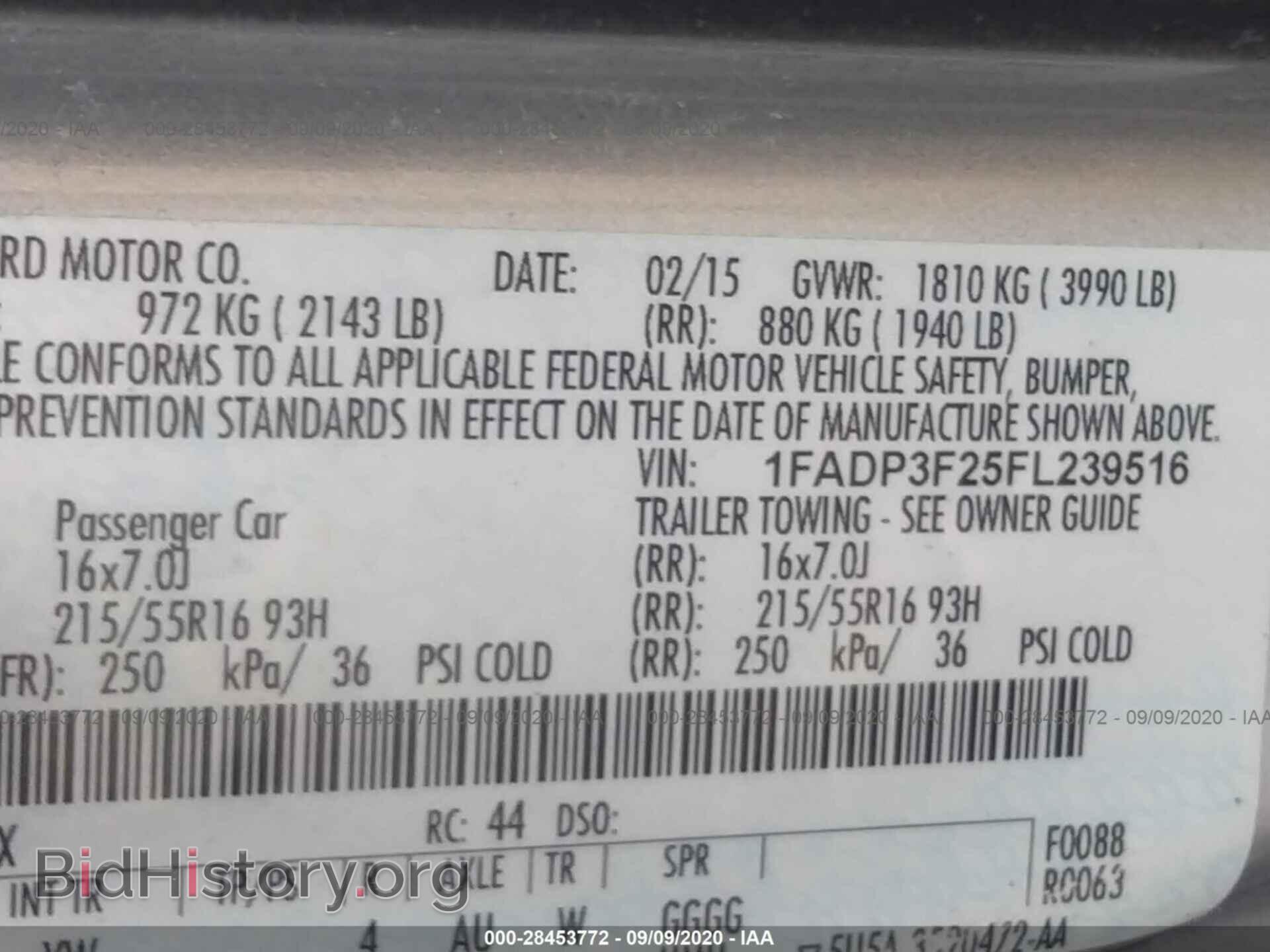 2015 FORD FOCUS - VIN: 1FADP3F25FL239516 - Фото 9