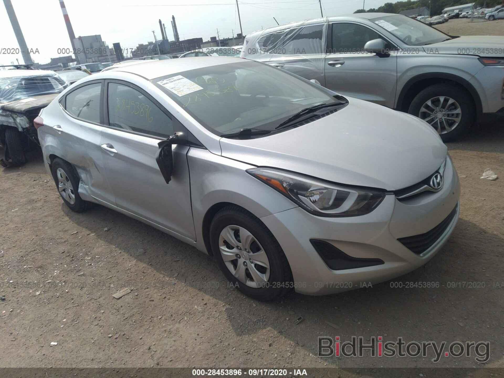 Photo 5NPDH4AE8GH706237 - HYUNDAI ELANTRA 2016