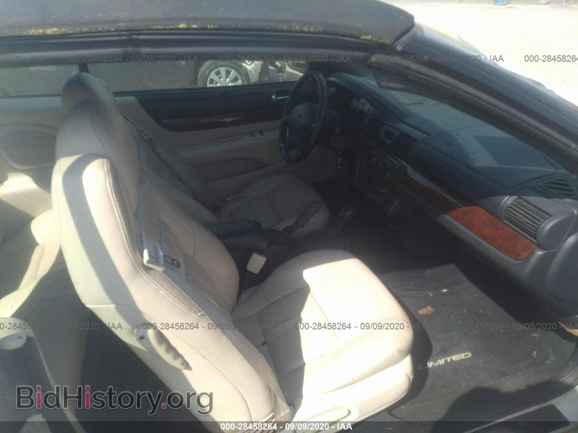 2002 CHRYSLER SEBRING - VIN: 1C3EL65R42N209484 - Фото 5