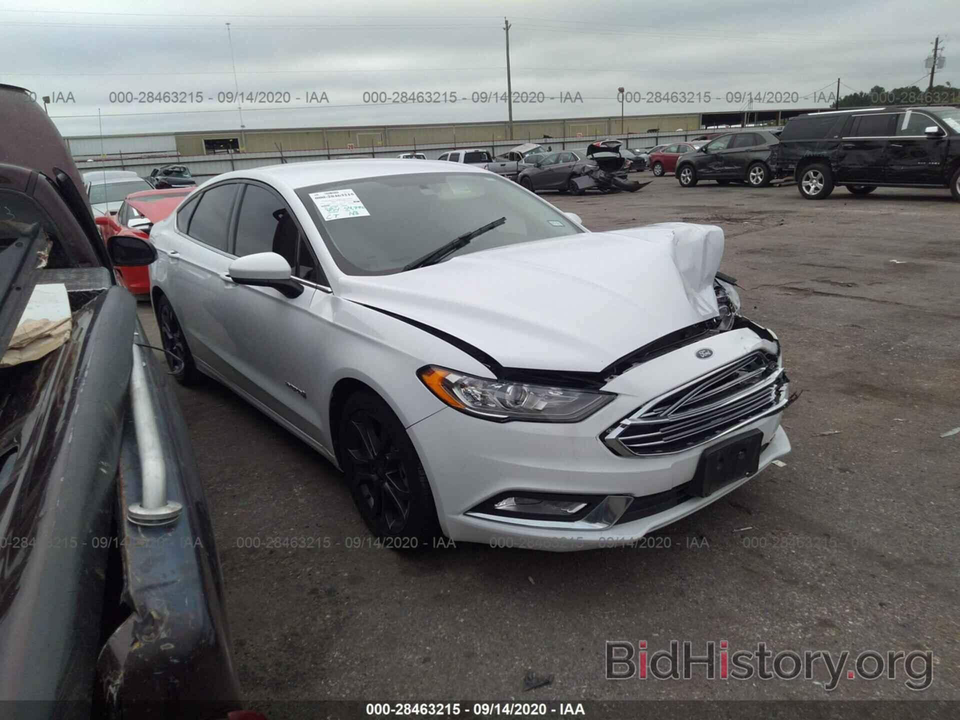 Photo 3FA6P0LU0JR169446 - FORD FUSION HYBRID 2018