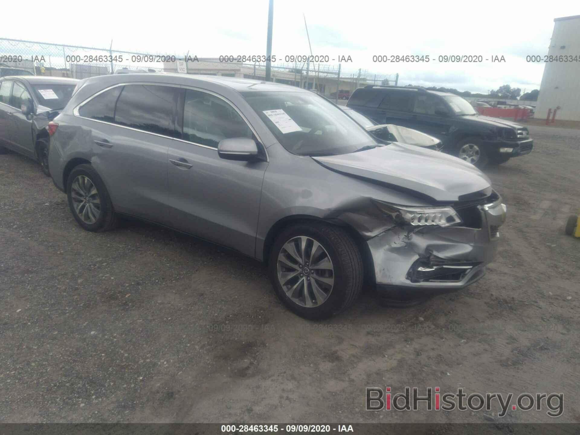 Photo 5FRYD3H4XGB016412 - ACURA MDX 2016