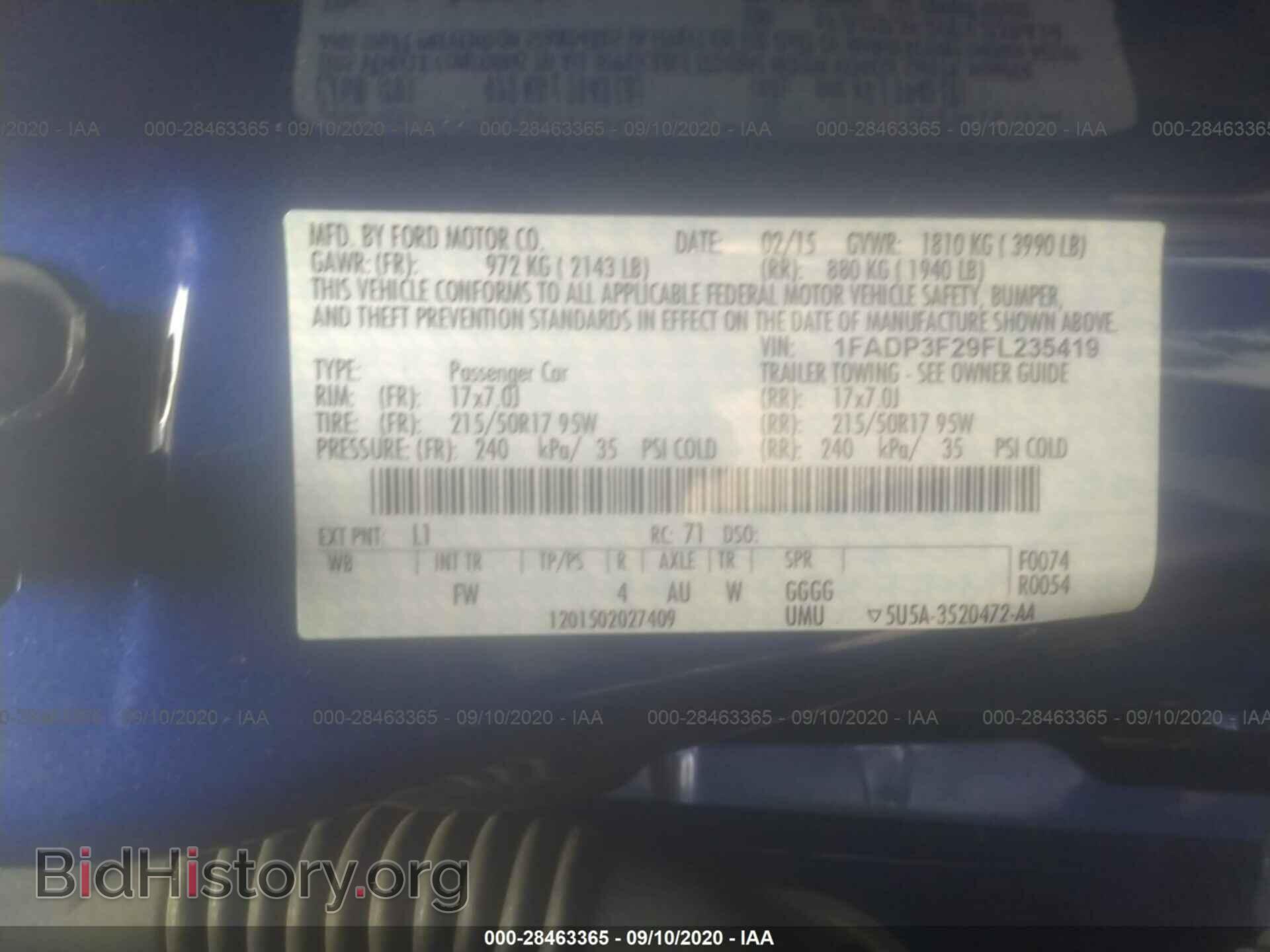 2015 FORD FOCUS - VIN: 1FADP3F29FL235419 - Photo 9