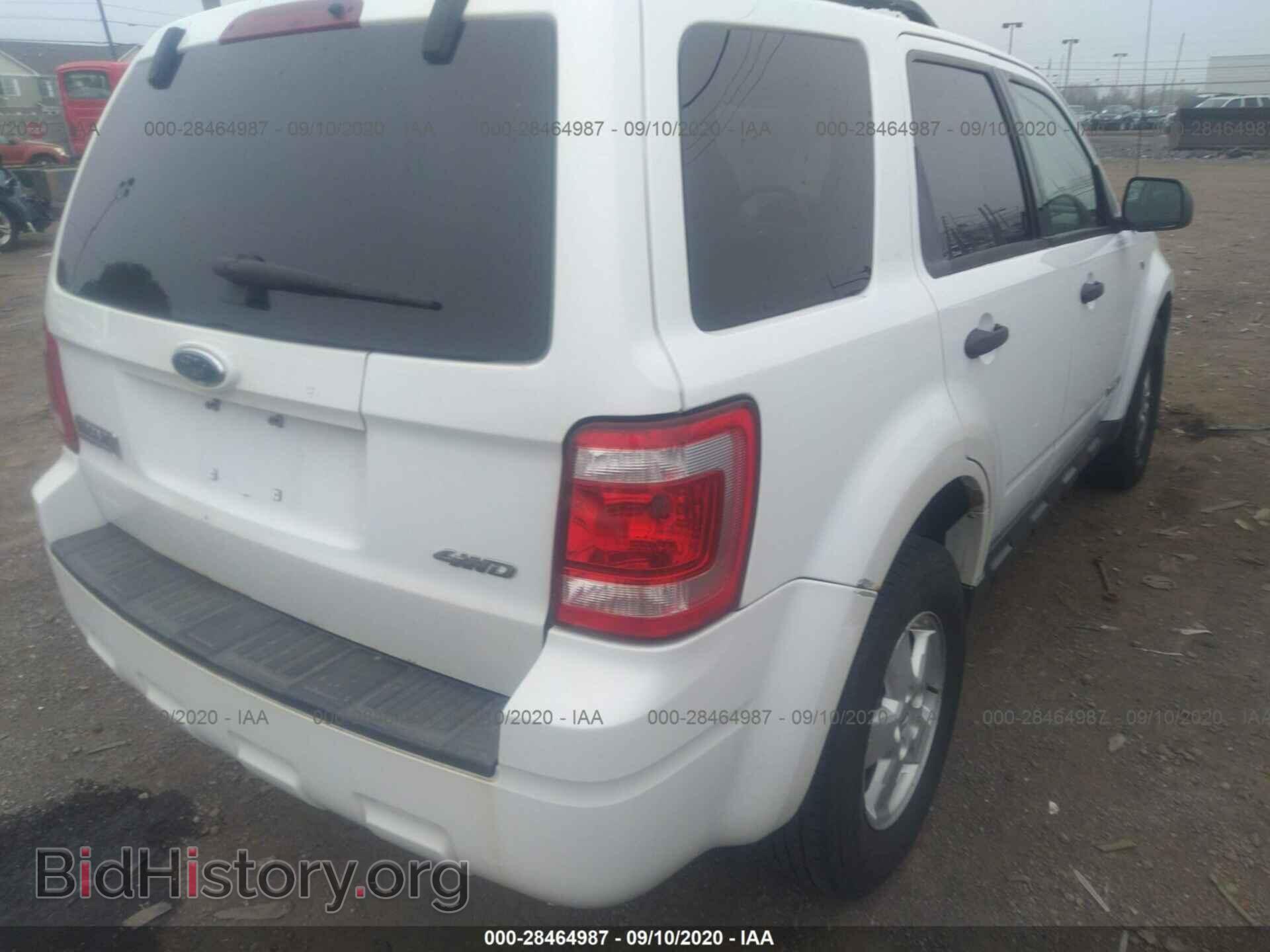 2008 FORD ESCAPE - VIN: 1FMCU93128KC93597 - Фото 4