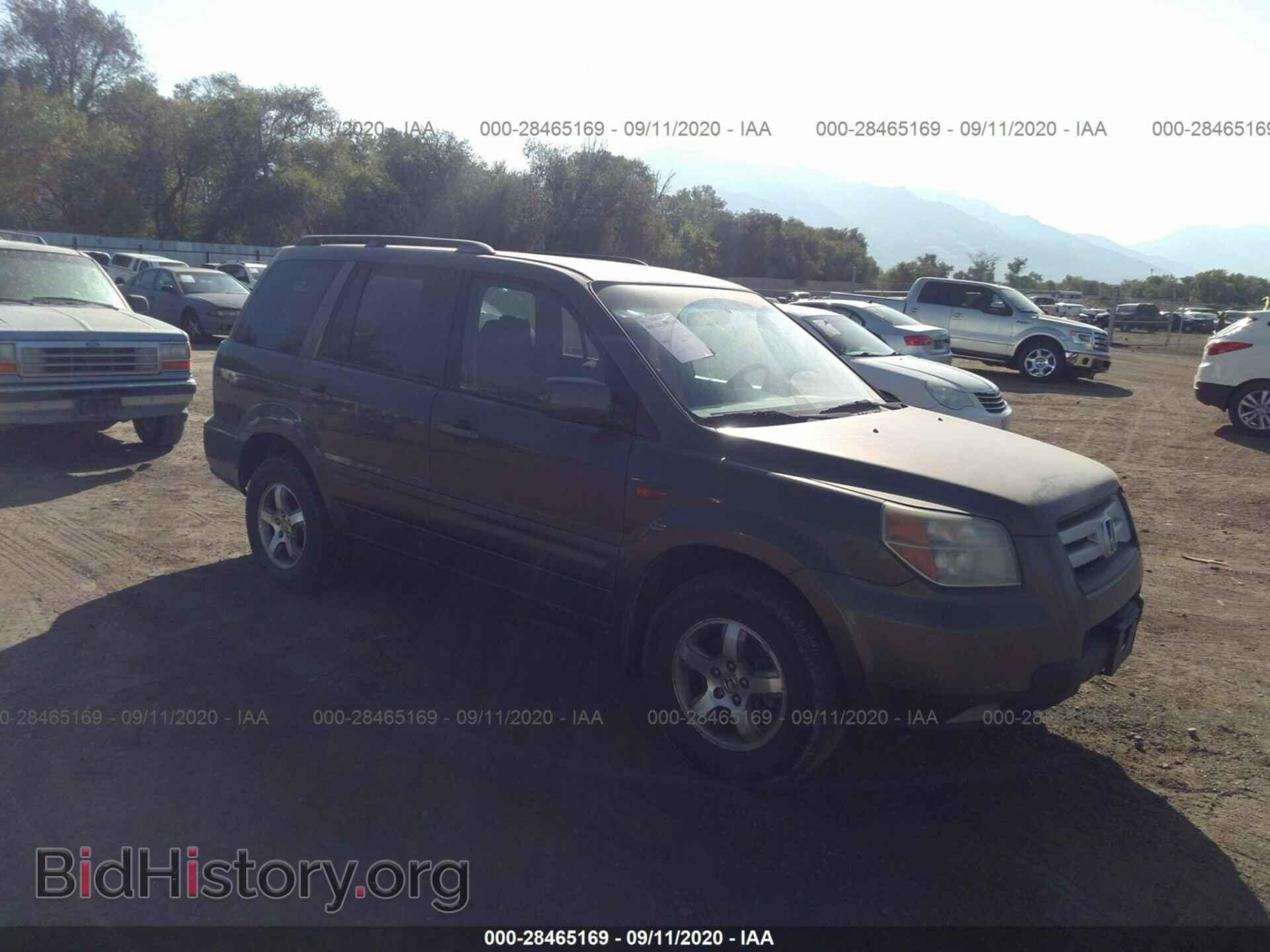 Фотография 2HKYF18416H522405 - HONDA PILOT 2006