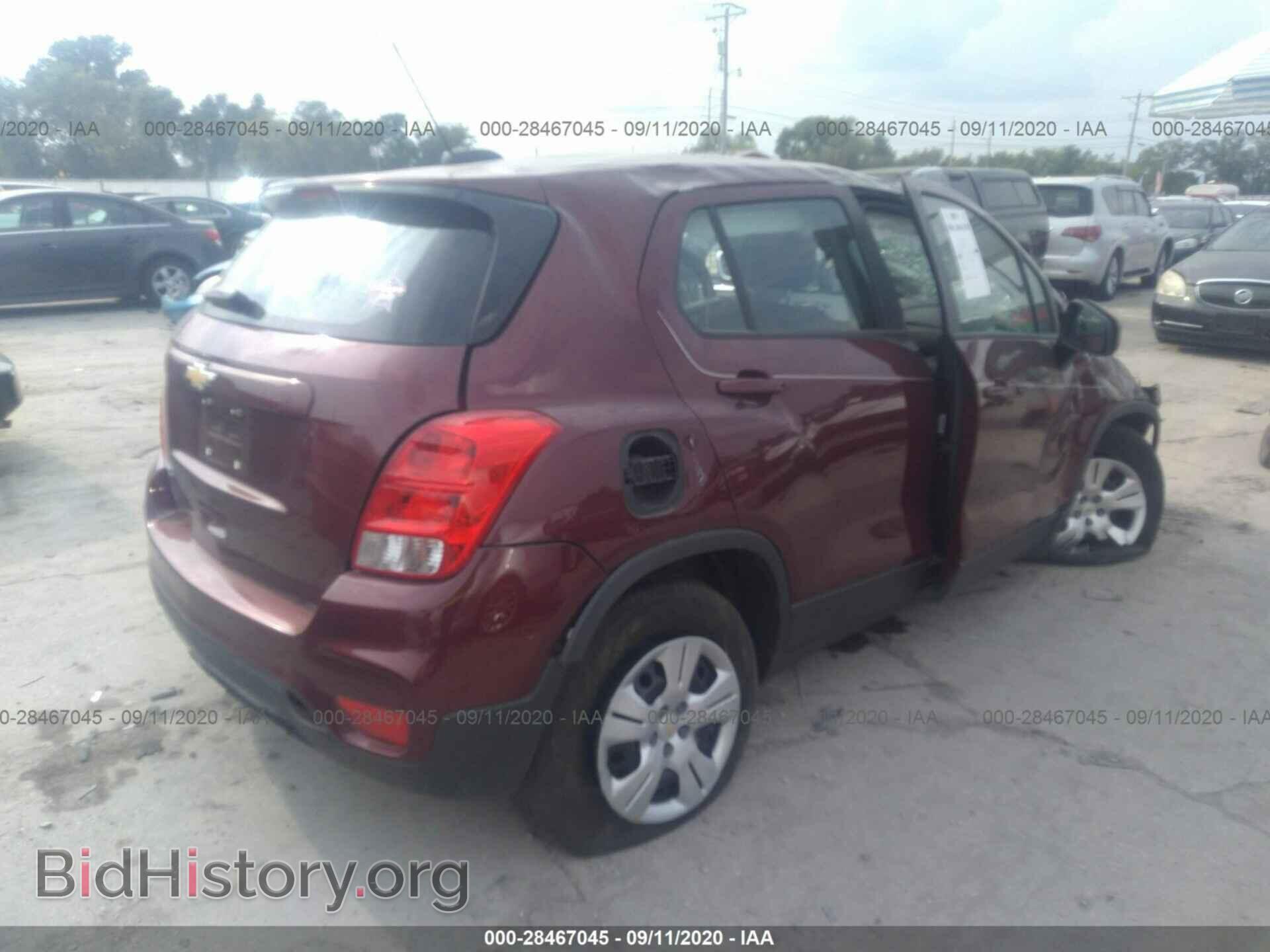 2017 CHEVROLET TRAX - VIN: 3GNCJKSB7HL234825 - Фото 4