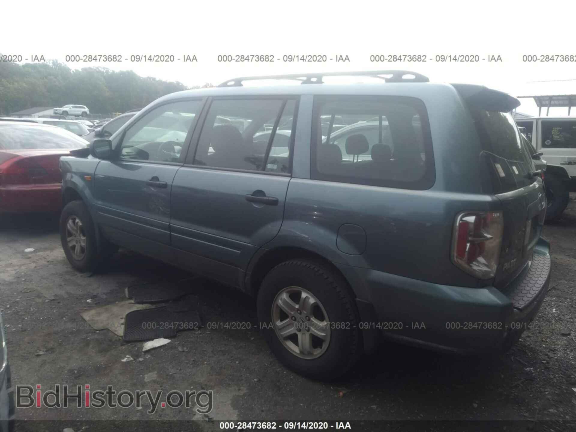 2006 HONDA PILOT - VIN: 2HKYF18166H542784 - Фото 3