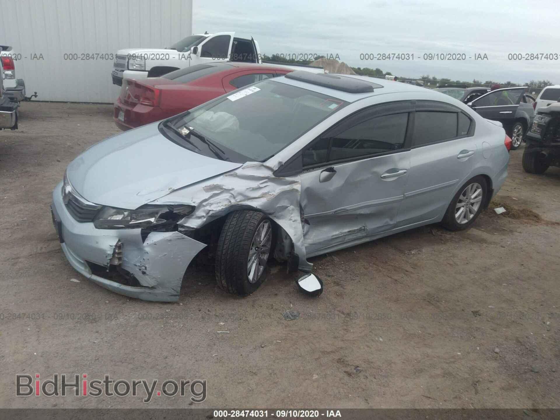 2012 HONDA CIVIC SDN - VIN: 2HGFB2F98CH566799 - Фото 2