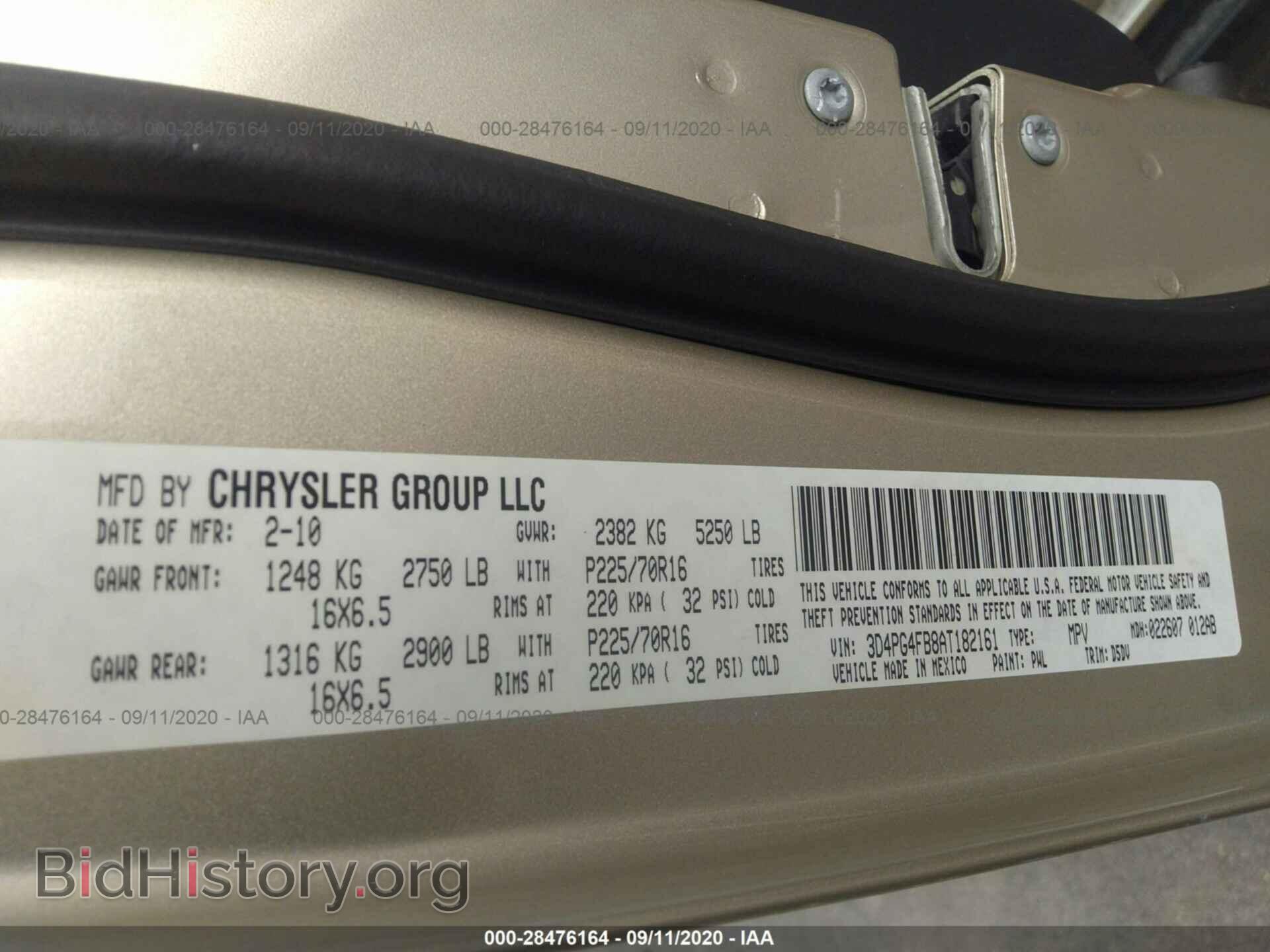 2010 DODGE JOURNEY - VIN: 3D4PG4FB8AT182161 - Photo 9