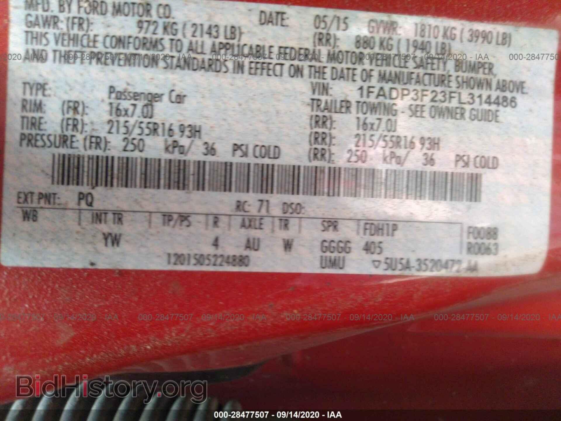 2015 FORD FOCUS - VIN: 1FADP3F23FL314486 - Photo 9
