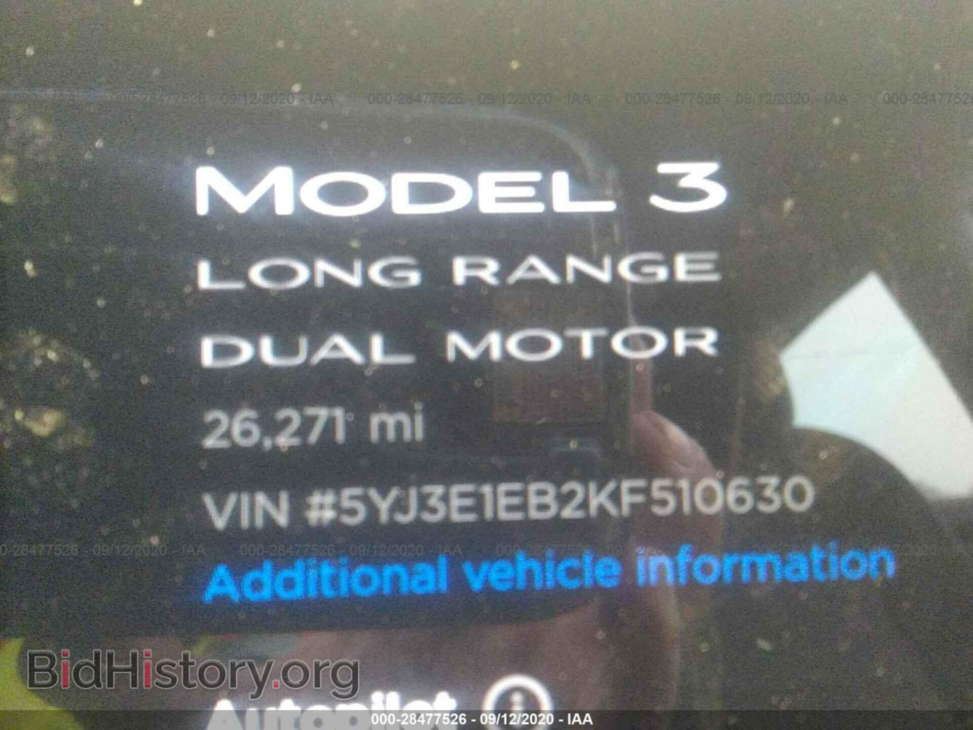 2019 TESLA MODEL 3 - VIN: 5YJ3E1EB2KF510630 - Photo 7