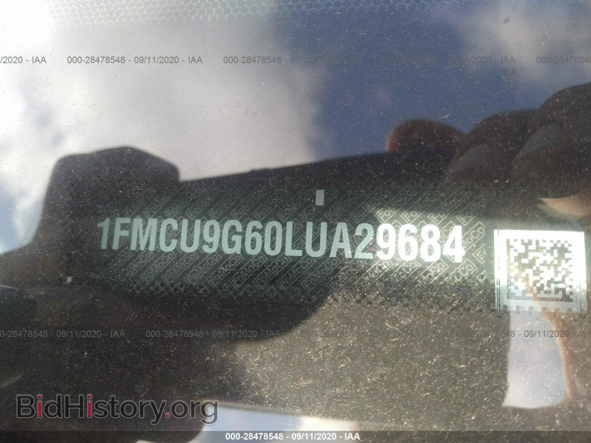 2020 FORD ESCAPE - VIN: 1FMCU9G60LUA29684 - Photo 9