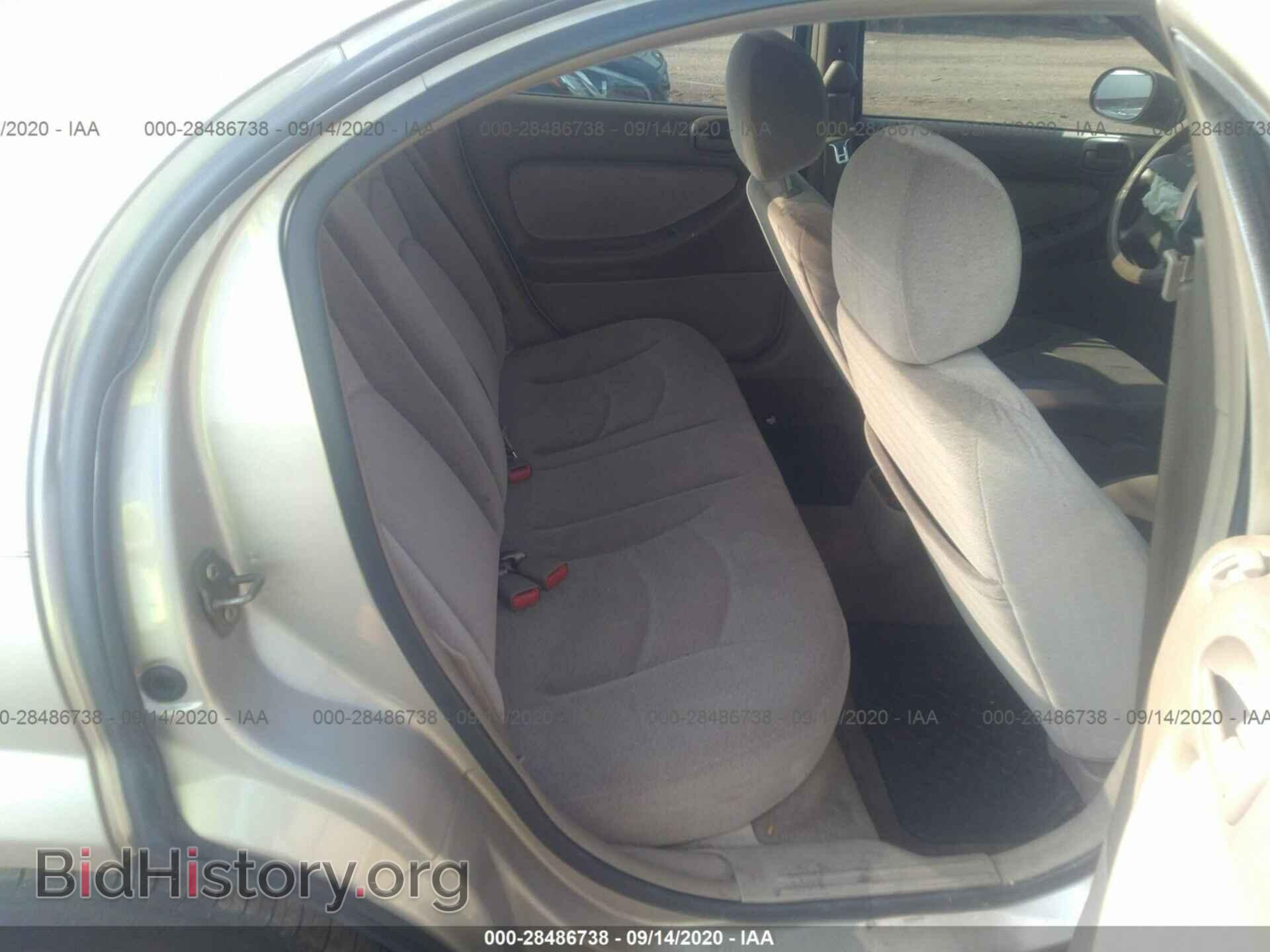 2002 CHRYSLER SEBRING - VIN: 1C3EL46X82N343013 - Фото 8