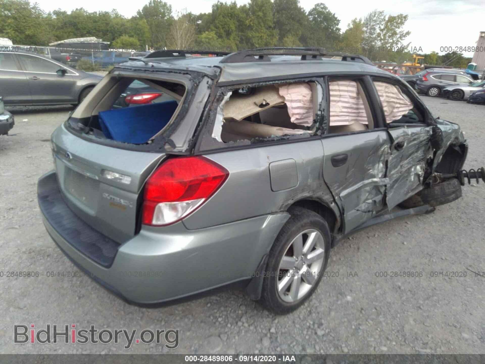 2009 SUBARU OUTBACK - VIN: 4S4BP61C697335411 - Фото 4