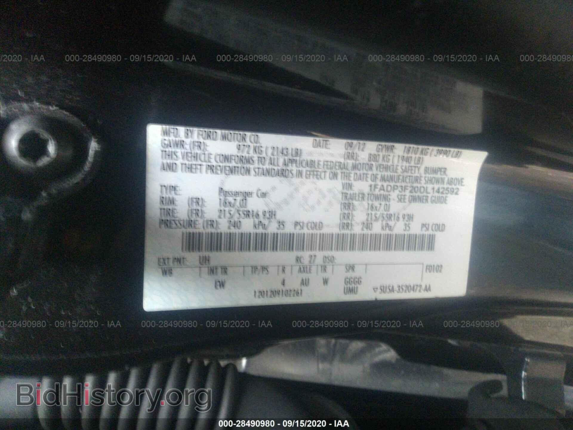 2013 FORD FOCUS - VIN: 1FADP3F20DL142592 - Photo 9