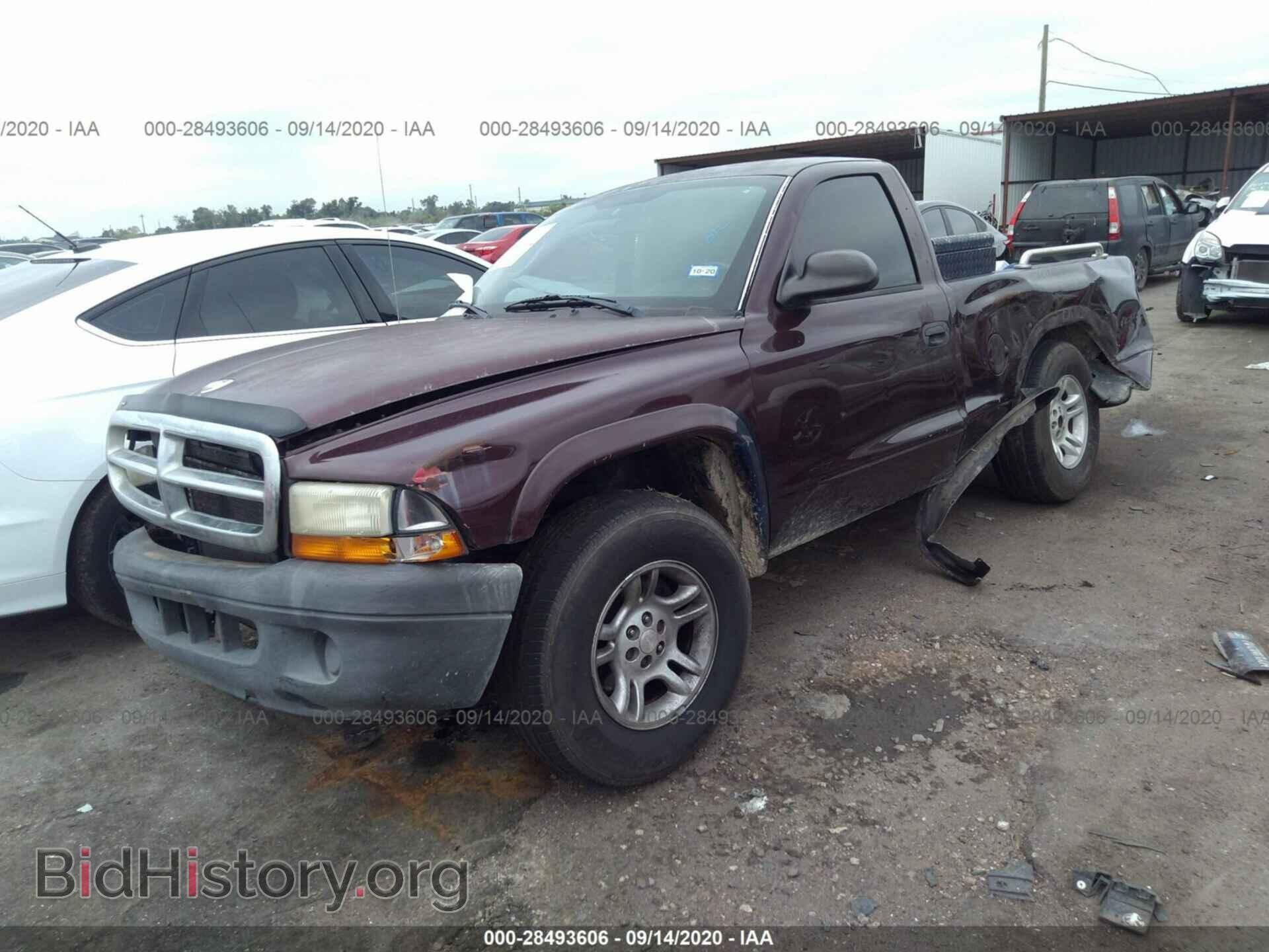 2004 DODGE DAKOTA - VIN: 1D7FL16K94S637193 - Фото 2
