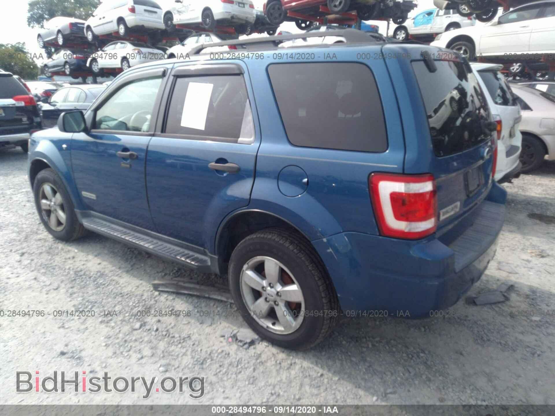 2008 FORD ESCAPE - VIN: 1FMCU03118KD41182 - Фото 3