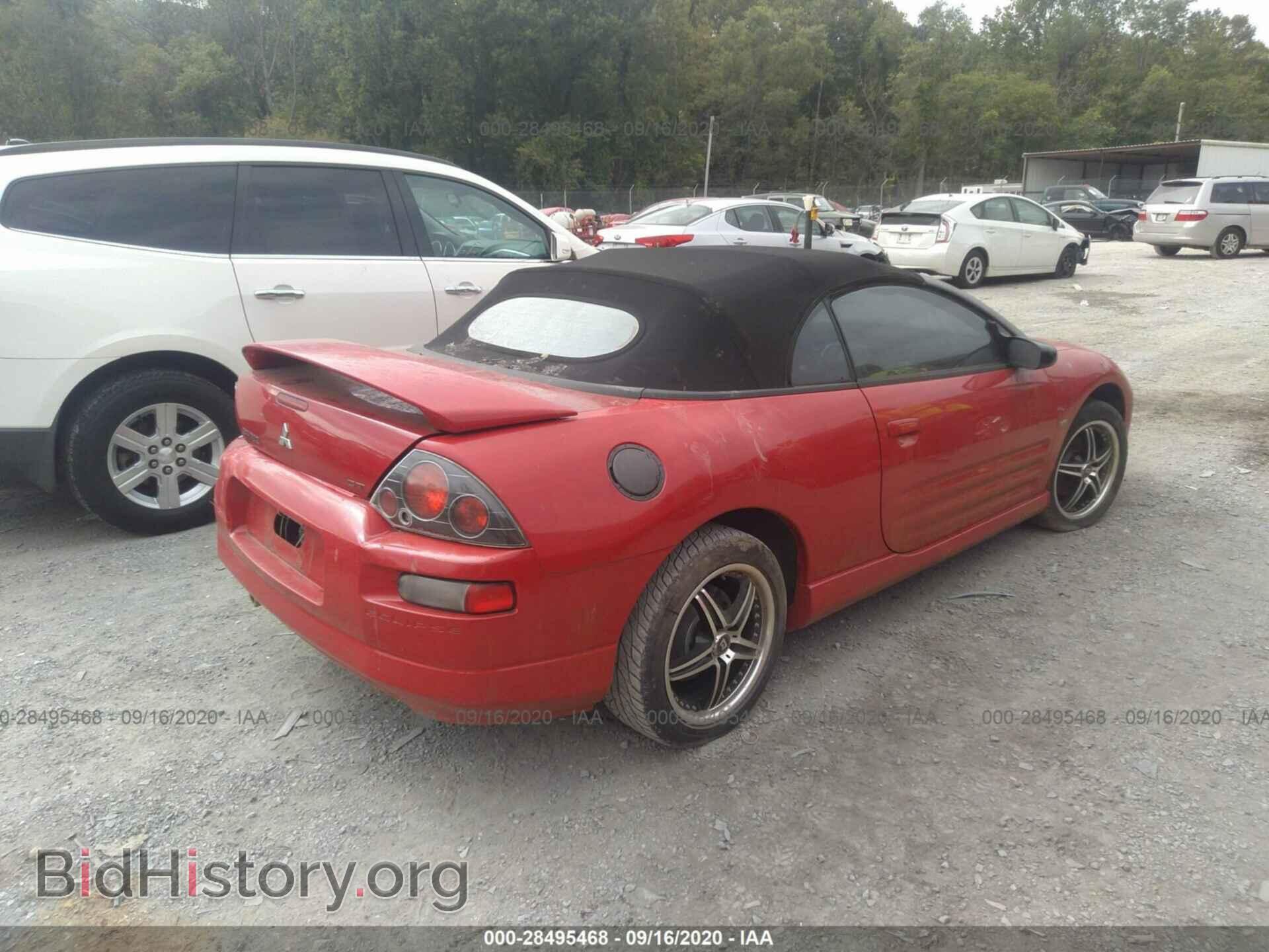 2002 MITSUBISHI ECLIPSE - VIN: 4A3AE85H42E107543 - Фото 4