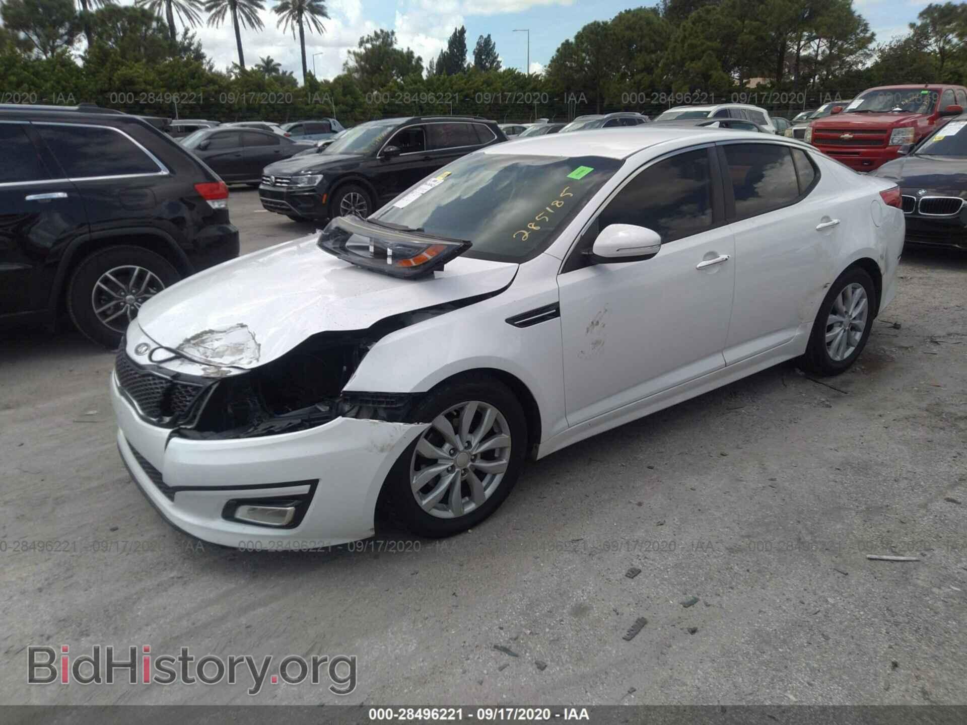 2014 KIA OPTIMA - VIN: 5XXGN4A71EG285185 - Фото 2