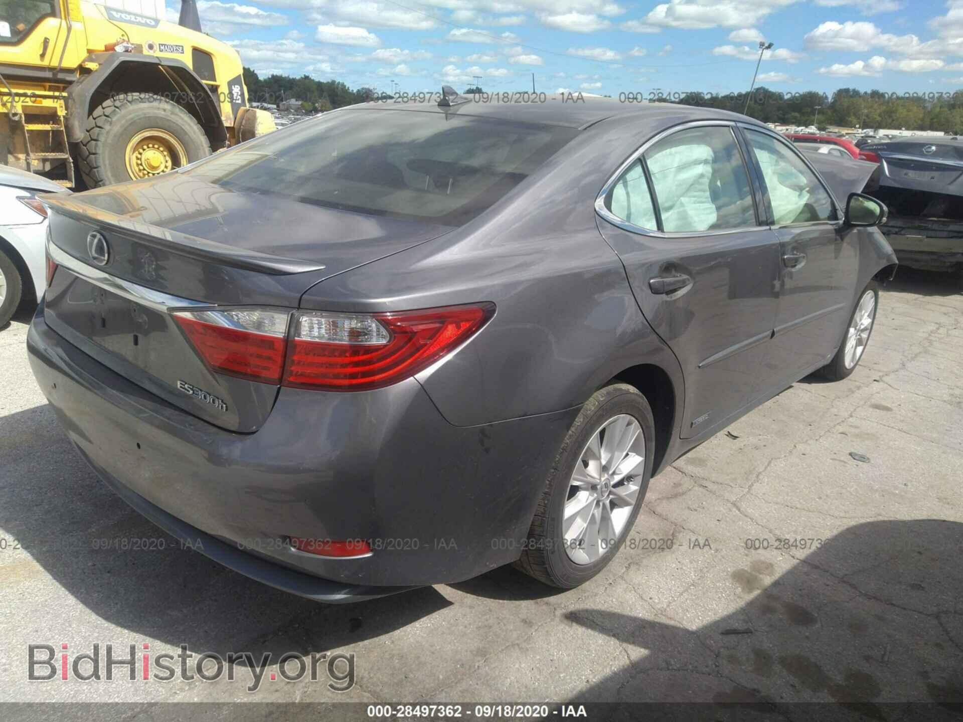 2013 LEXUS ES 300H - VIN: JTHBW1GG8D2000241 - Фото 4