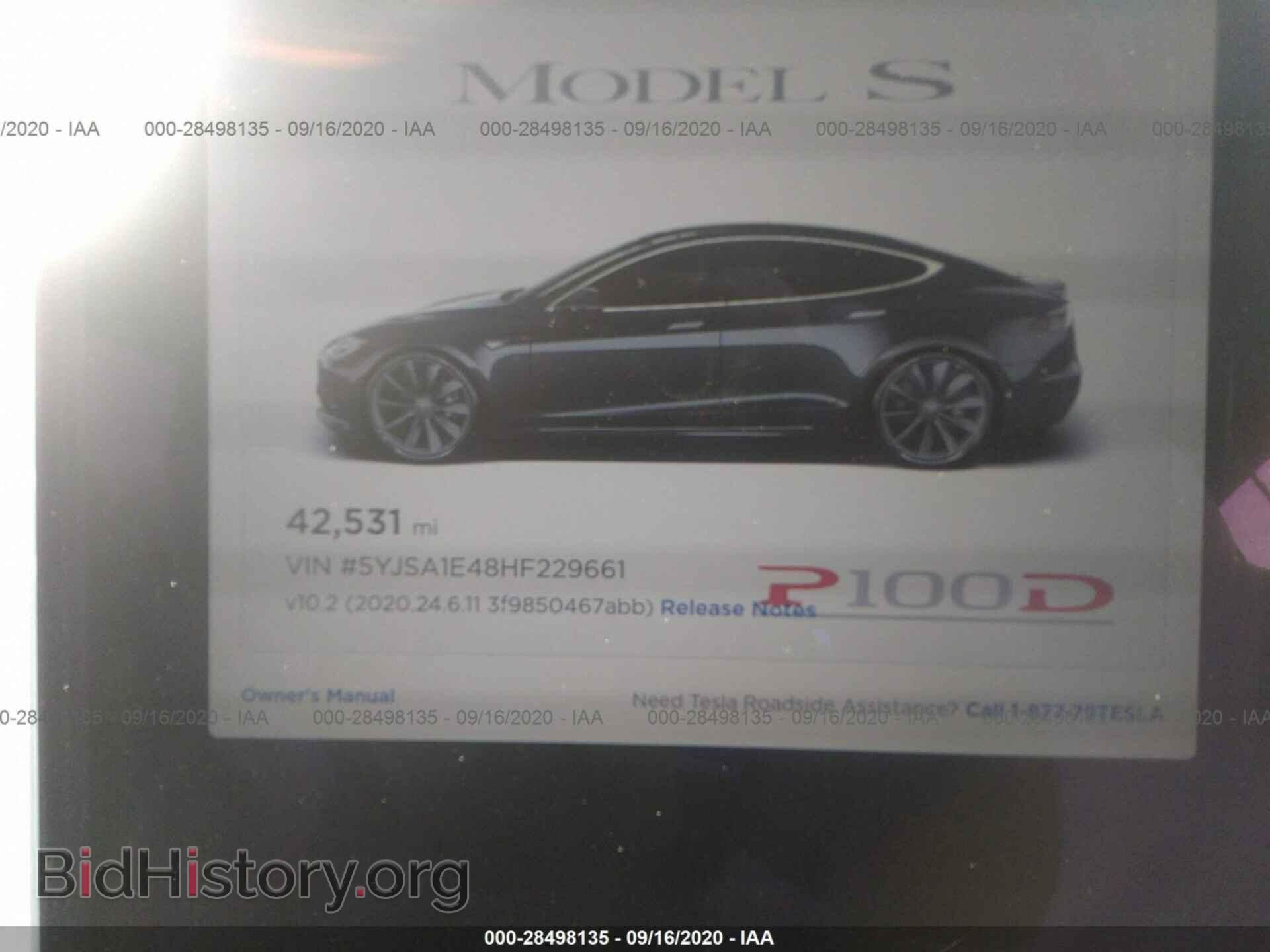 2017 TESLA MODEL S - VIN: 5YJSA1E48HF229661 - Фото 7