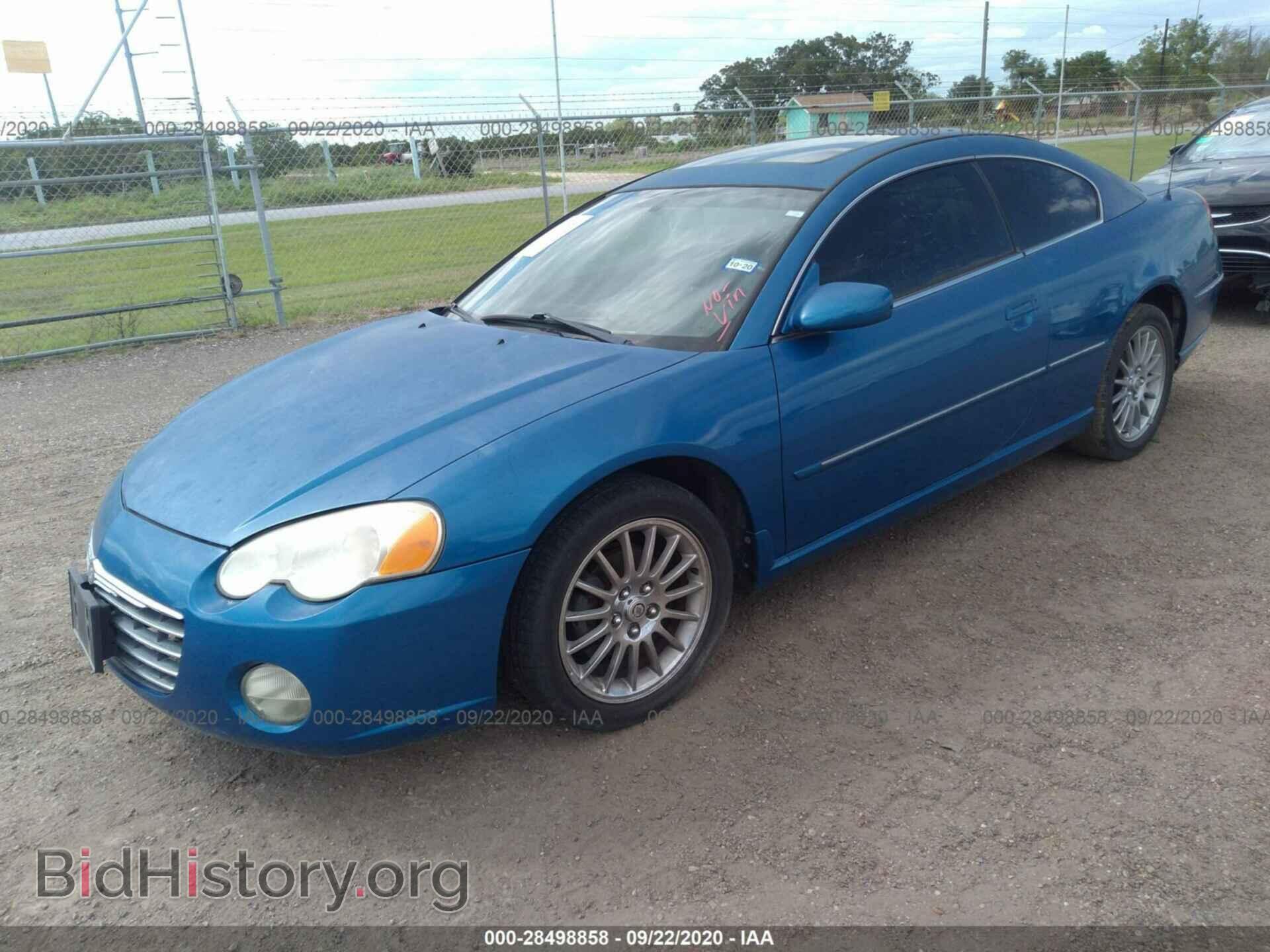 2003 CHRYSLER SEBRING - VIN: 4C3AG52H83E150528 - Фото 2
