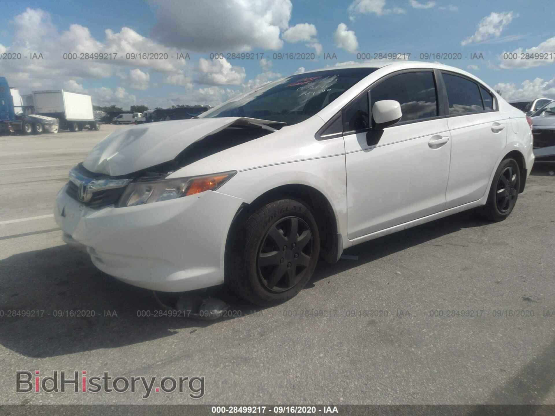 2012 HONDA CIVIC SDN - VIN: JHMFB2F53CS002190 - Фото 2