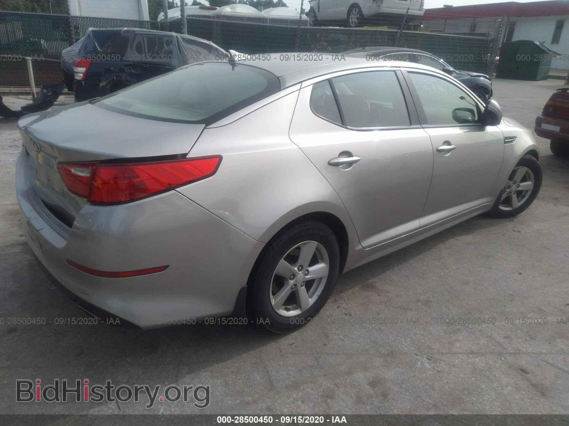 2015 KIA OPTIMA - VIN: 5XXGM4A76FG437076 - Photo 4