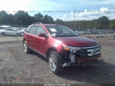2014 Ford EDGE SEL, red — VIN 2FMDK3JC1EBB34796, IAAI