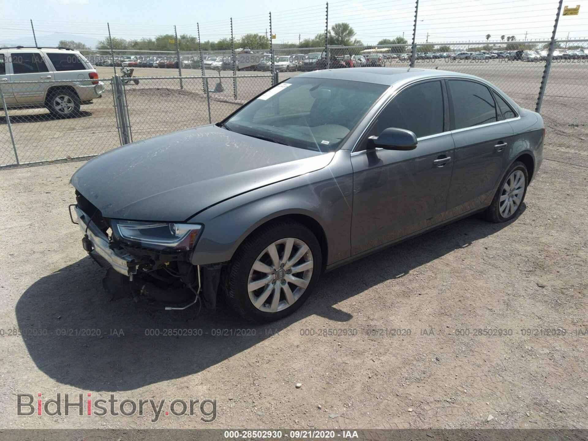 2013 AUDI A4 - VIN: WAUAFAFL6DN022827 - Фото 2