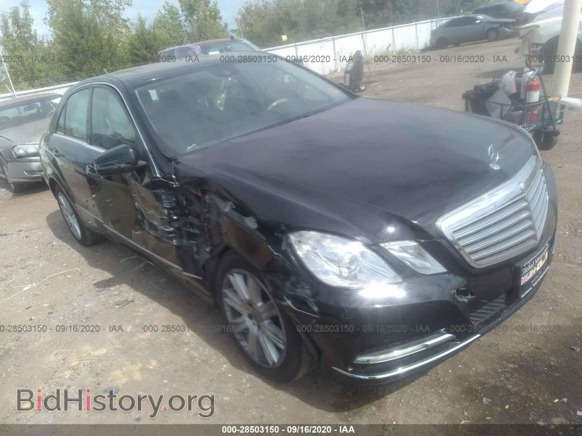 Photo WDDHF8JB3CA648663 - MERCEDES-BENZ E-CLASS 2012