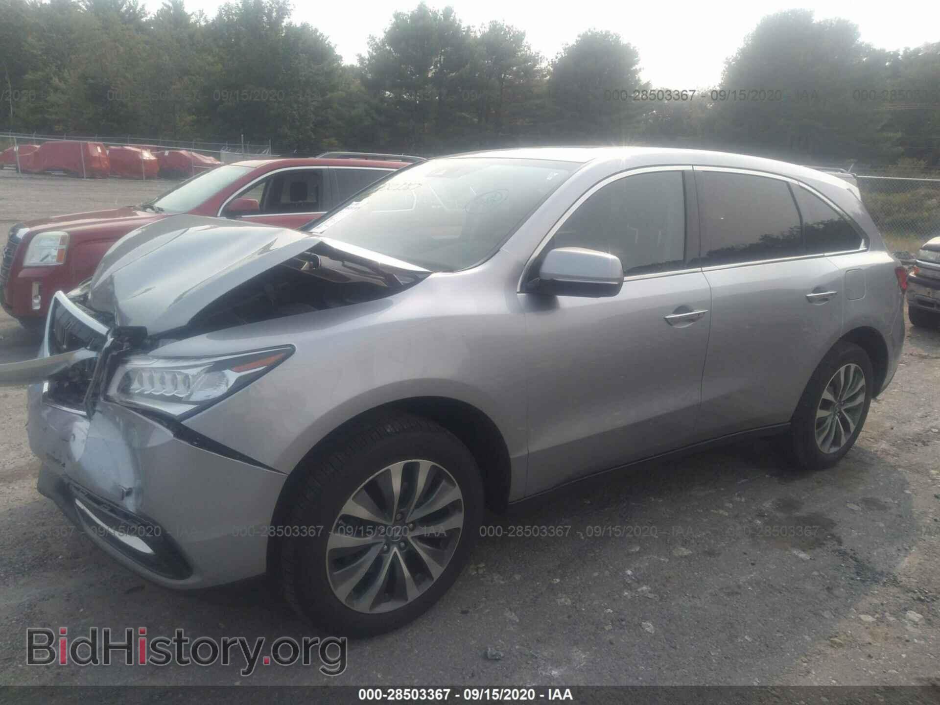 2016 ACURA MDX - VIN: 5FRYD4H4XGB005559 - Фото 2