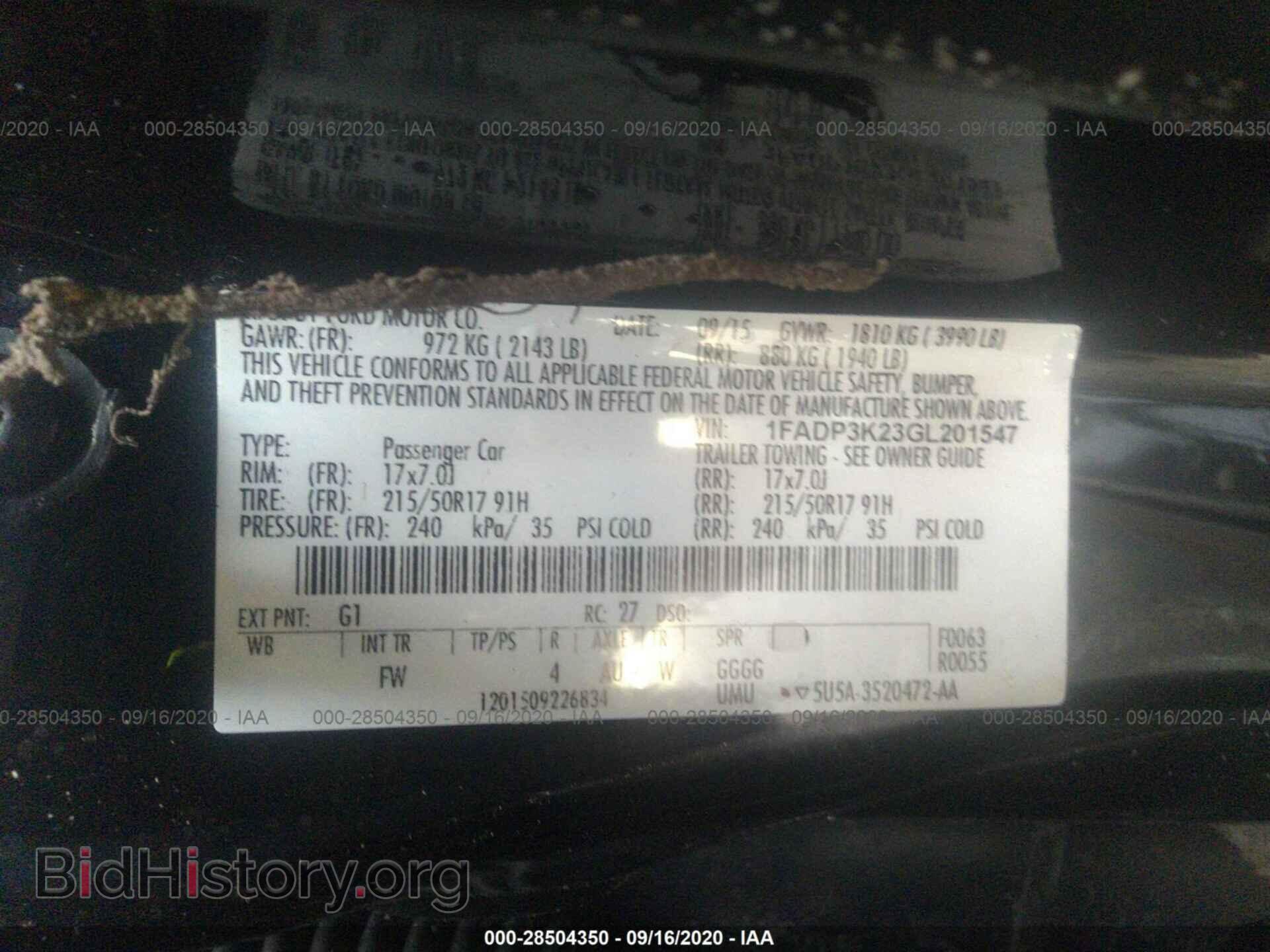 2016 FORD FOCUS - VIN: 1FADP3K23GL201547 - Photo 9