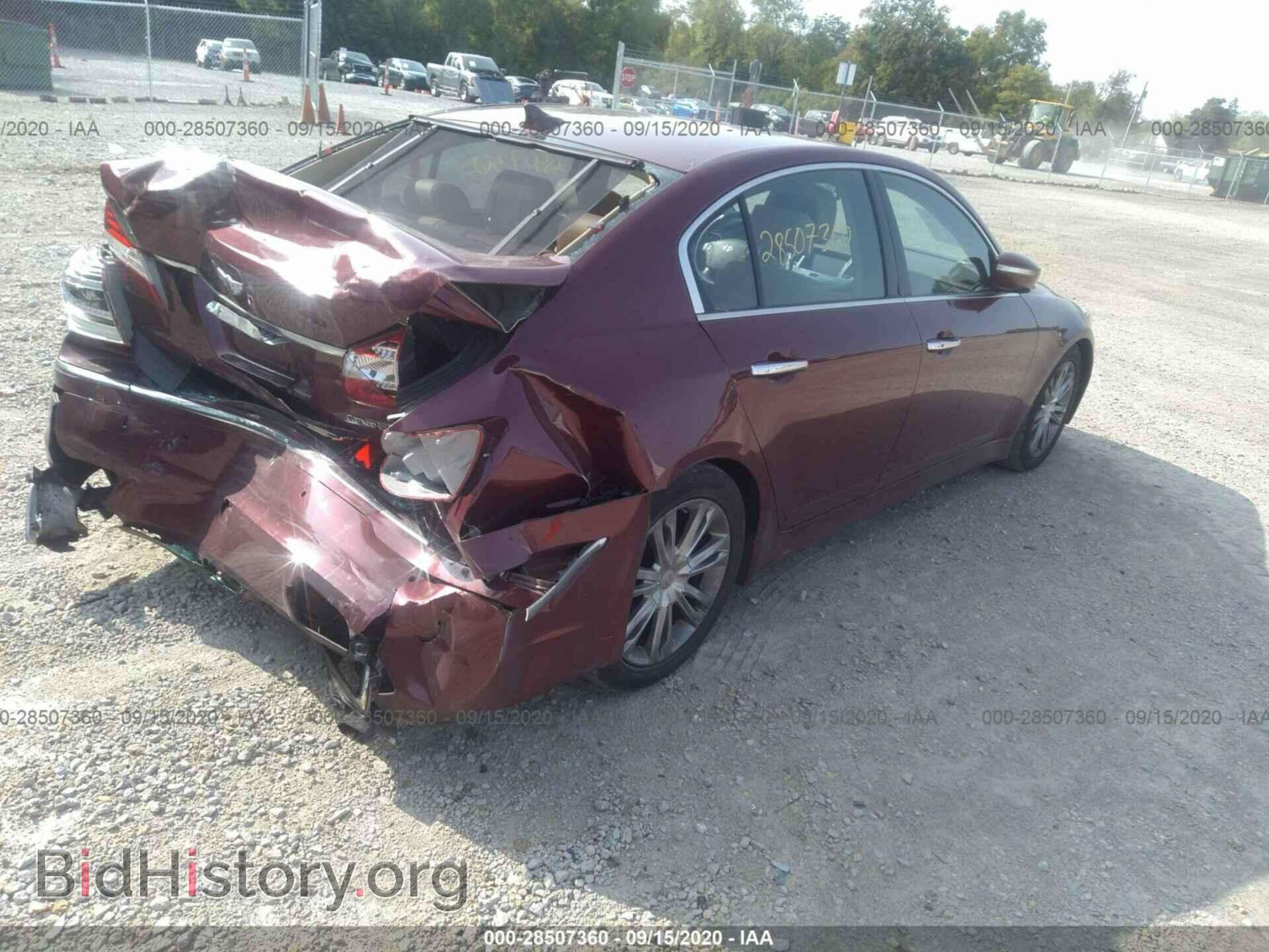 2012 HYUNDAI GENESIS - VIN: KMHGC4DD8CU166706 - Фото 4