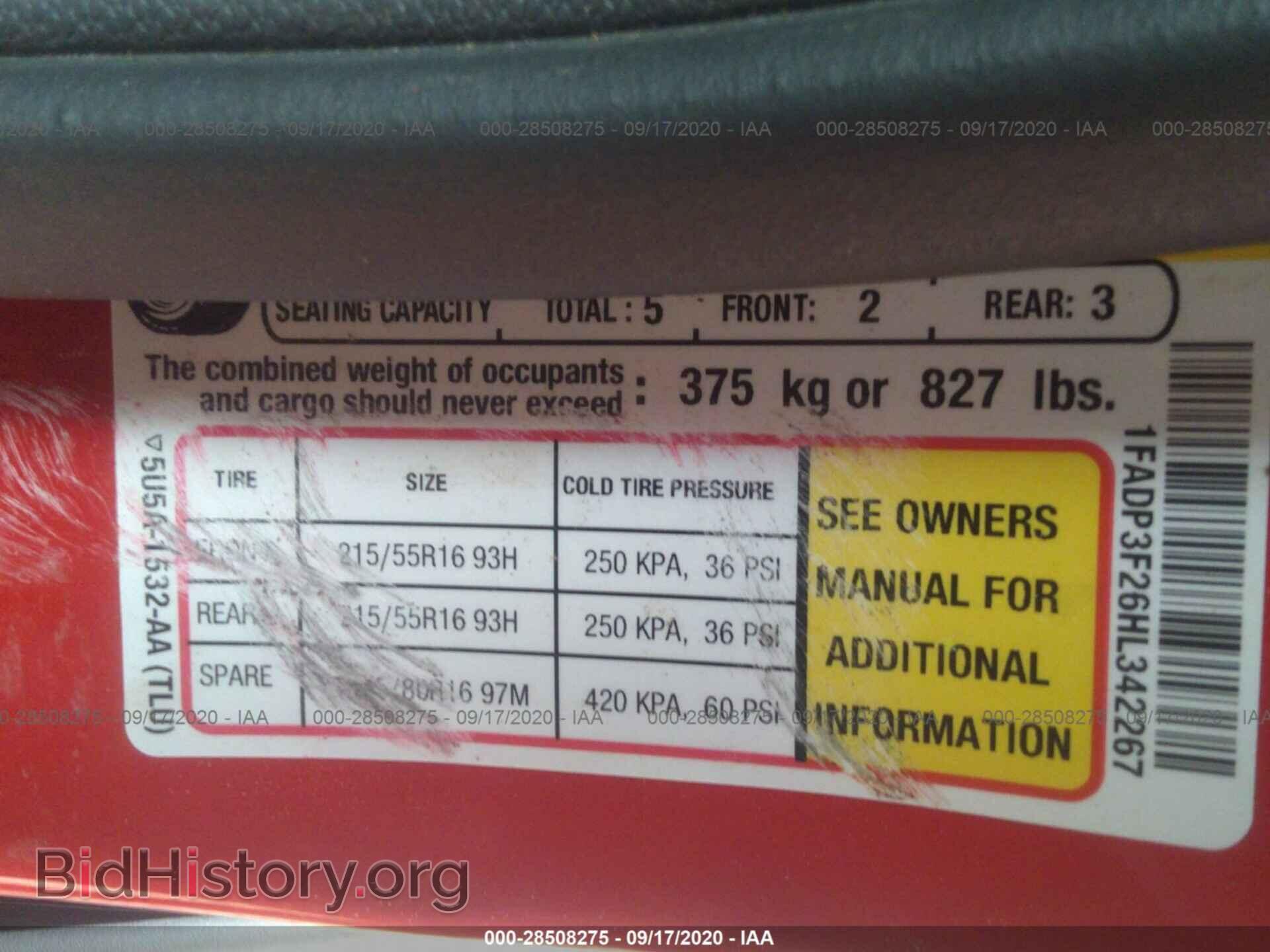 2017 FORD FOCUS - VIN: 1FADP3F26HL342267 - Photo 9