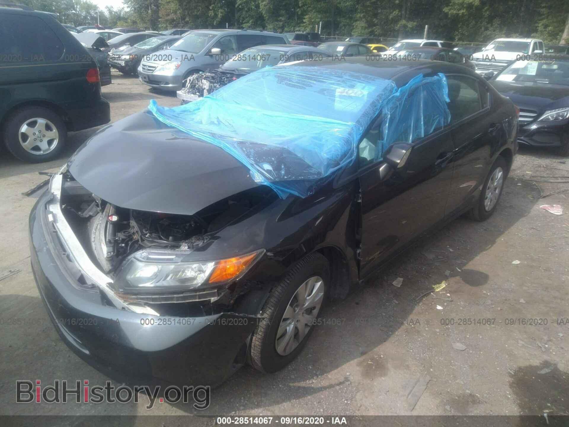 2012 HONDA CIVIC SDN - VIN: 19XFB2F54CE091384 - Фото 2
