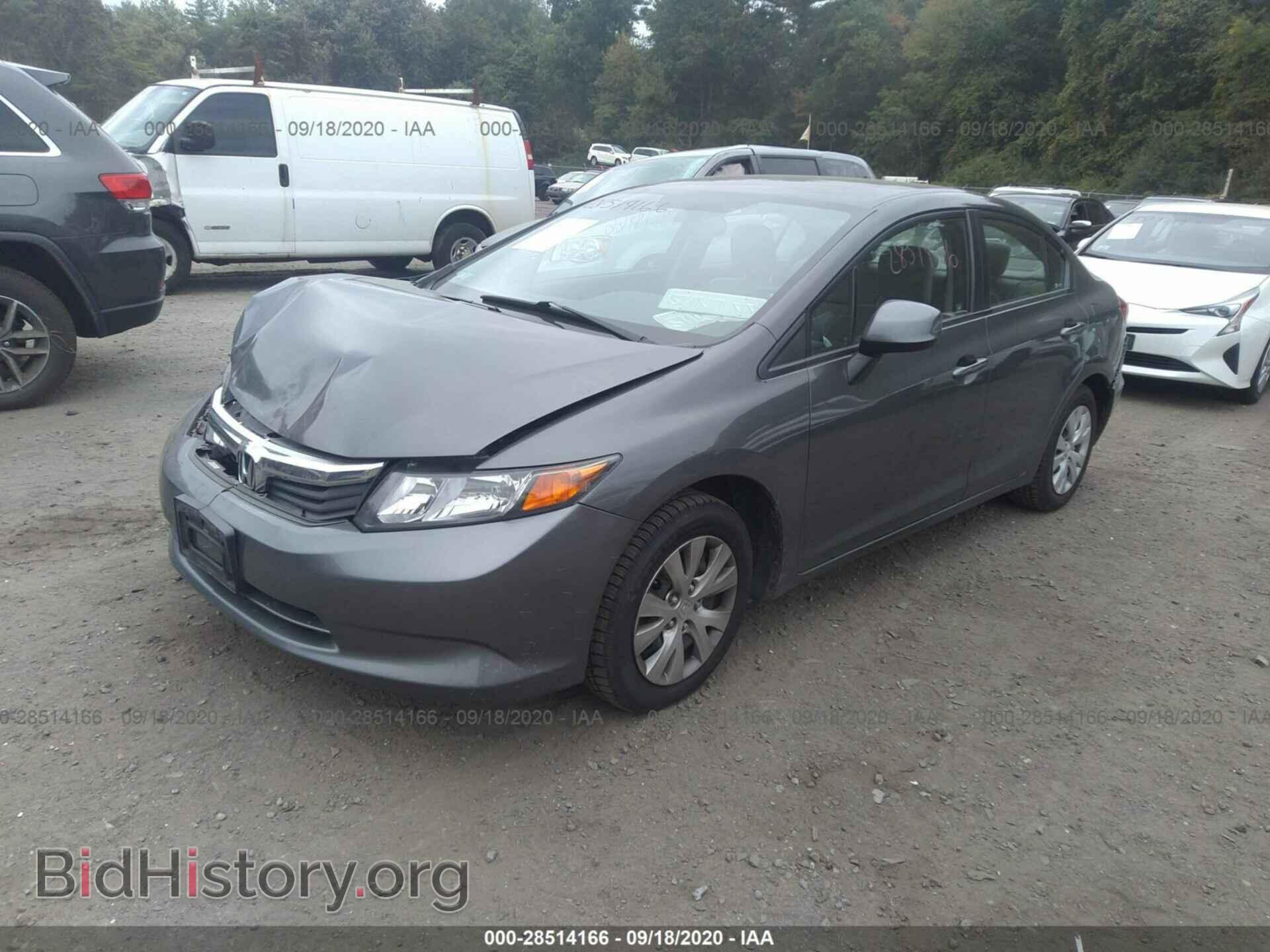 2012 HONDA CIVIC SDN - VIN: 2HGFB2F54CH554355 - Фото 2