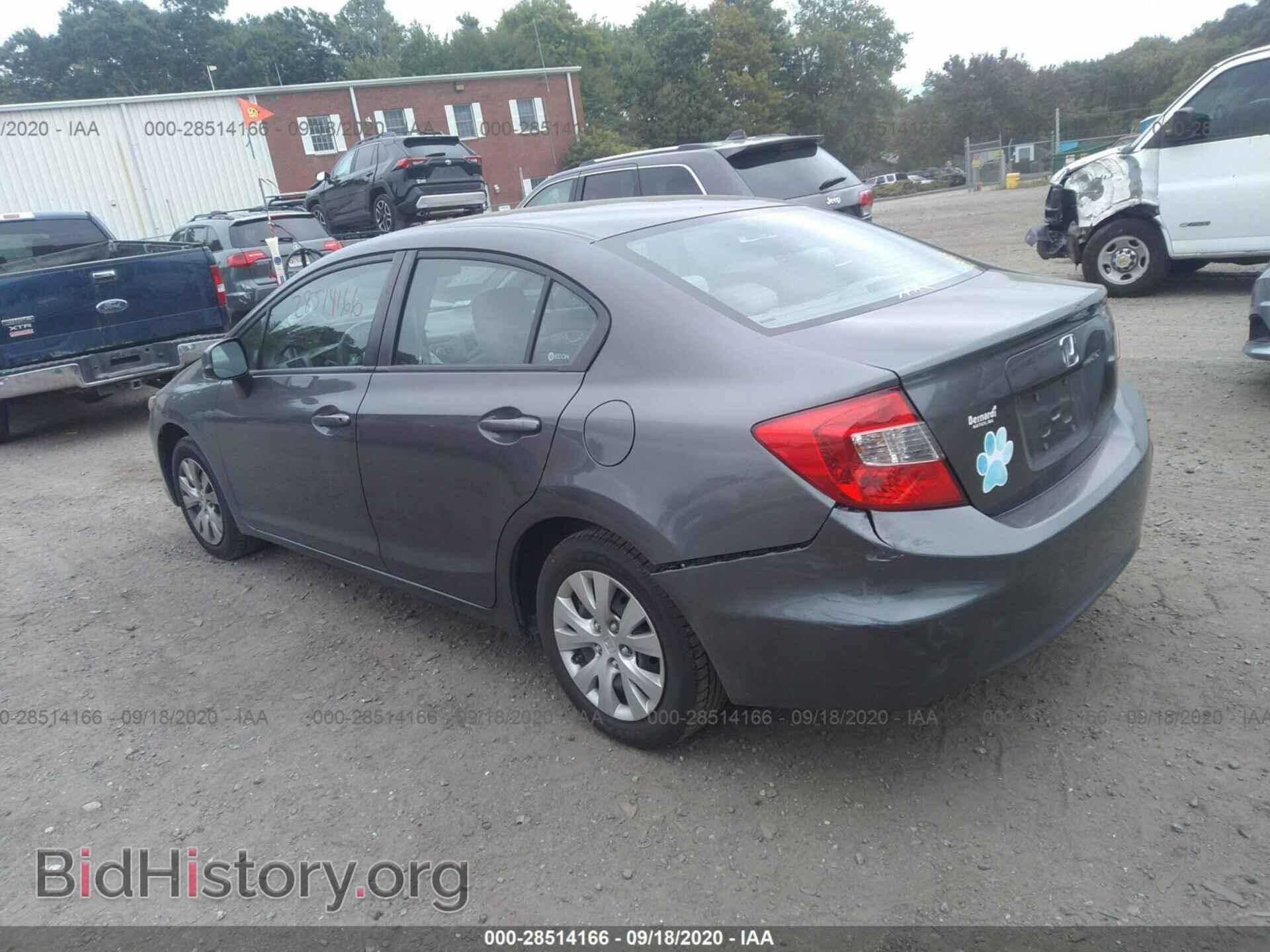2012 HONDA CIVIC SDN - VIN: 2HGFB2F54CH554355 - Фото 3