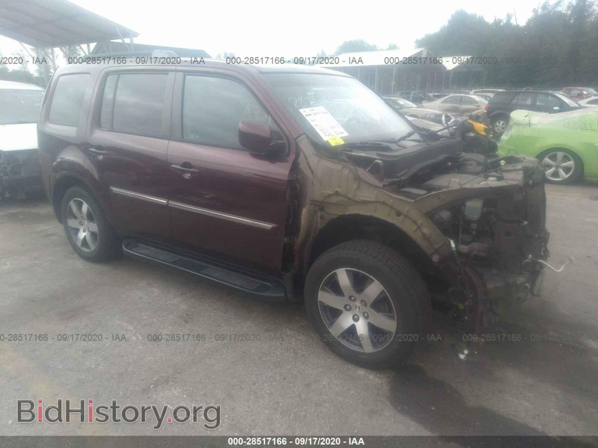 Photo 5FNYF4H90CB070115 - HONDA PILOT 2012