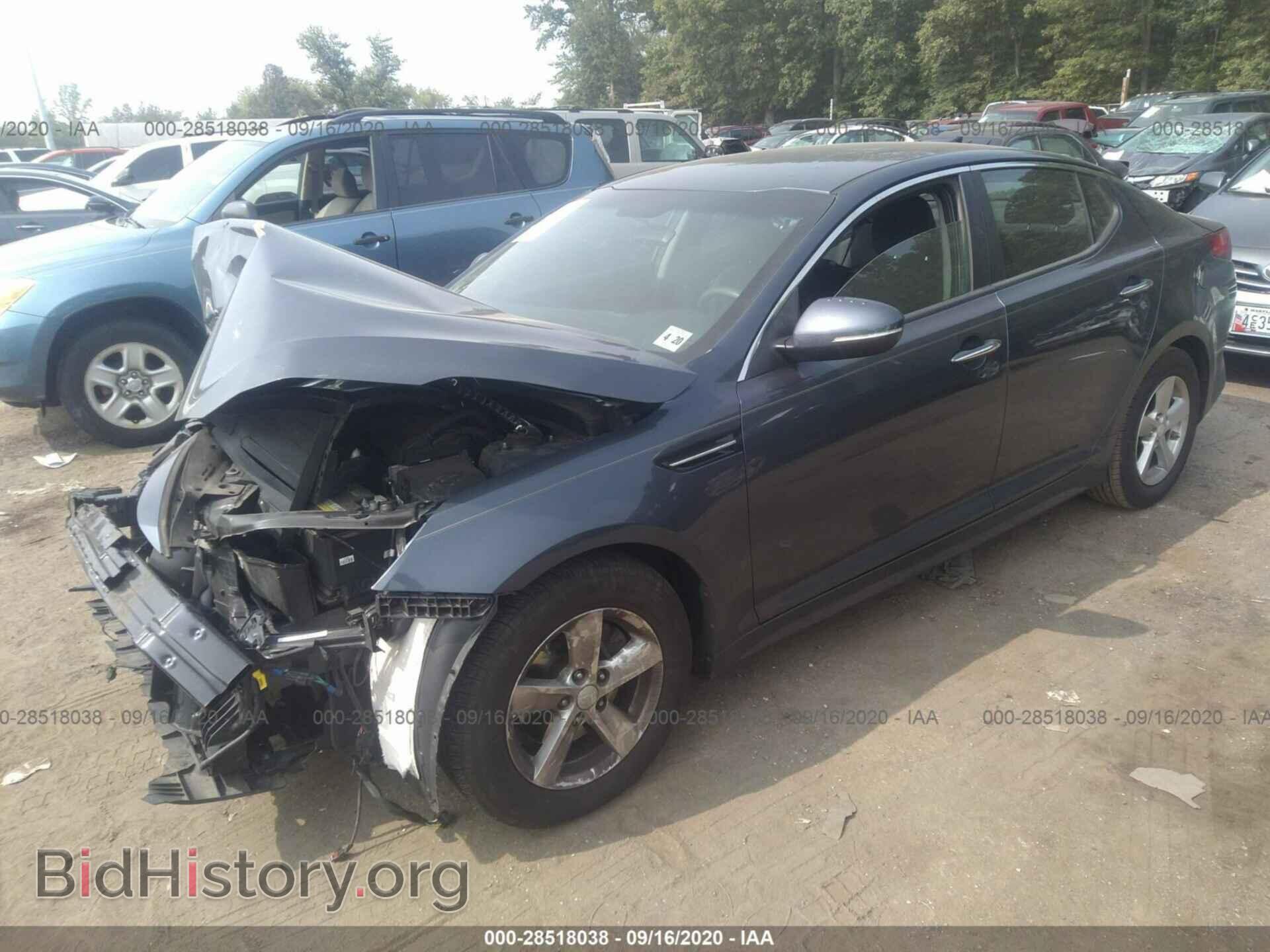 2015 KIA OPTIMA - VIN: KNAGM4A73F5606035 - Фото 2