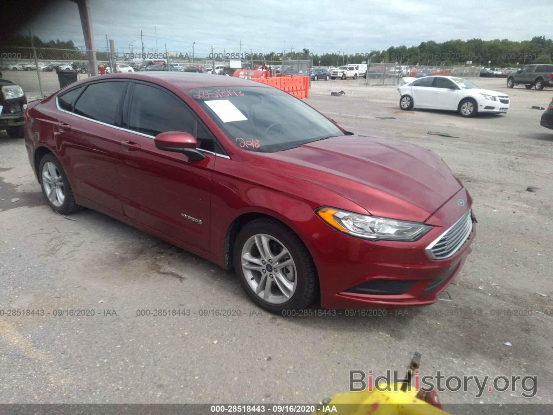 Photo 3FA6P0LU9JR172636 - FORD FUSION HYBRID 2018