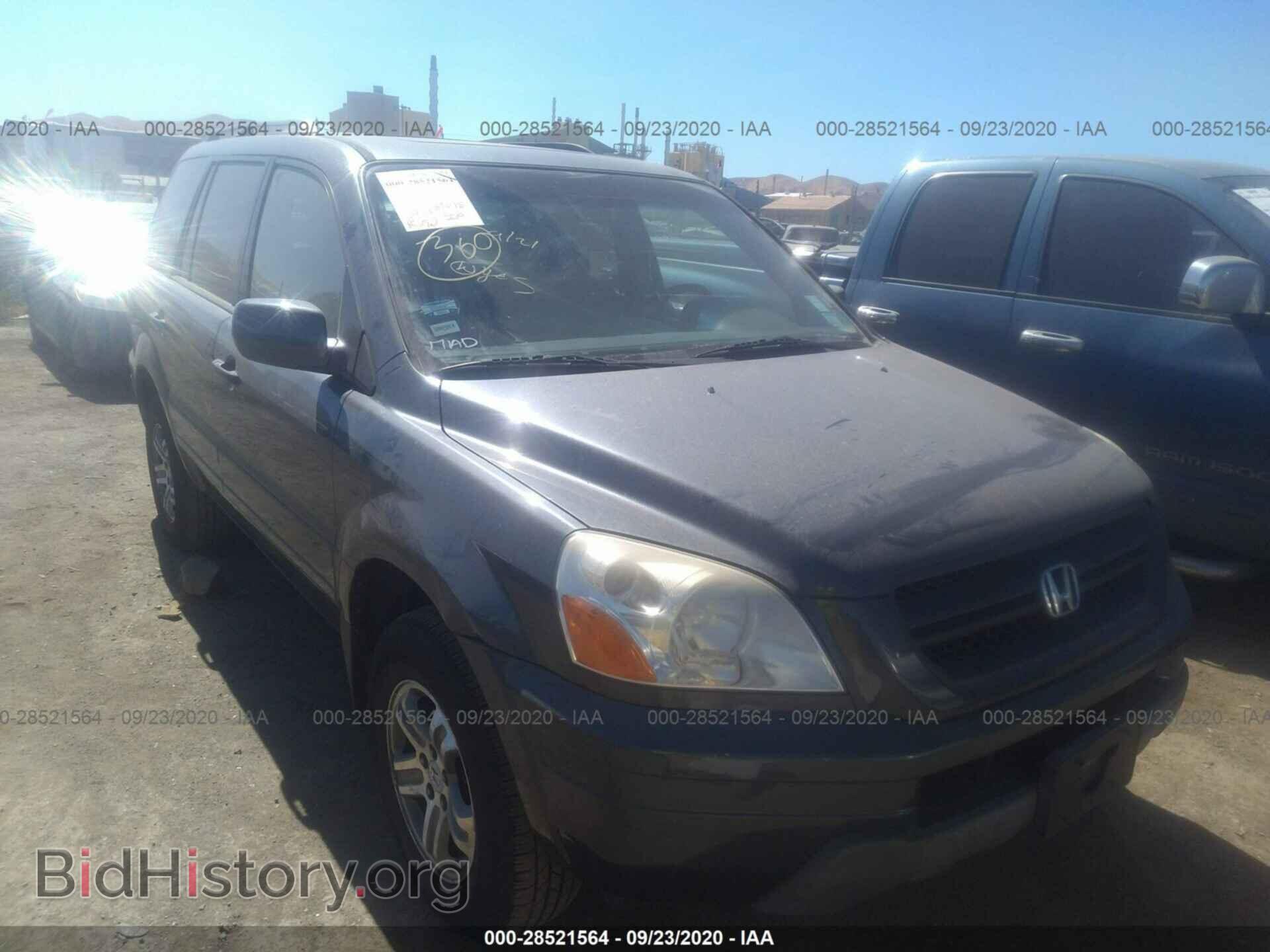 Photo 5FNYF18535B005144 - HONDA PILOT 2005