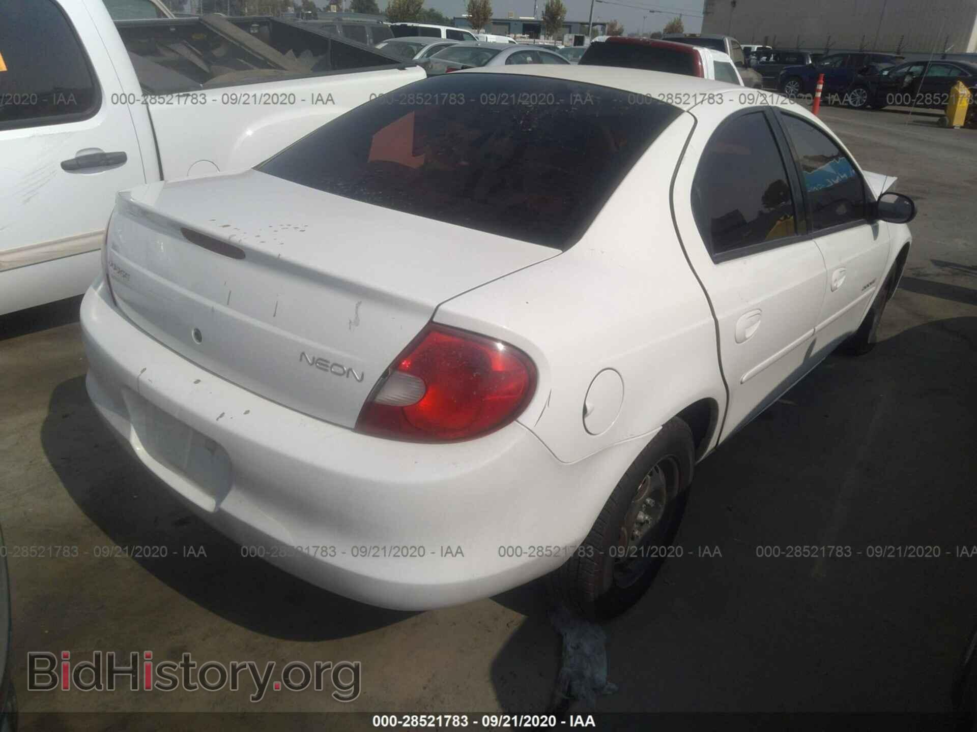2001 DODGE NEON - VIN: 1B3ES46C51D196389 - Фото 4