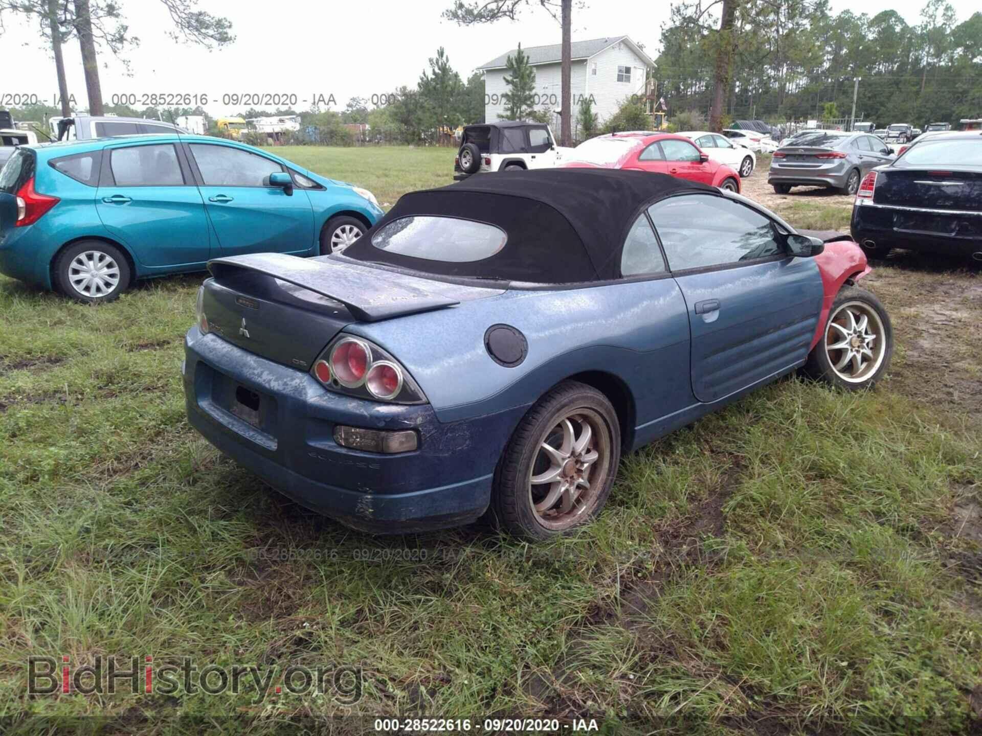 2003 MITSUBISHI ECLIPSE - VIN: 4A3AE45G33E005961 - Фото 4
