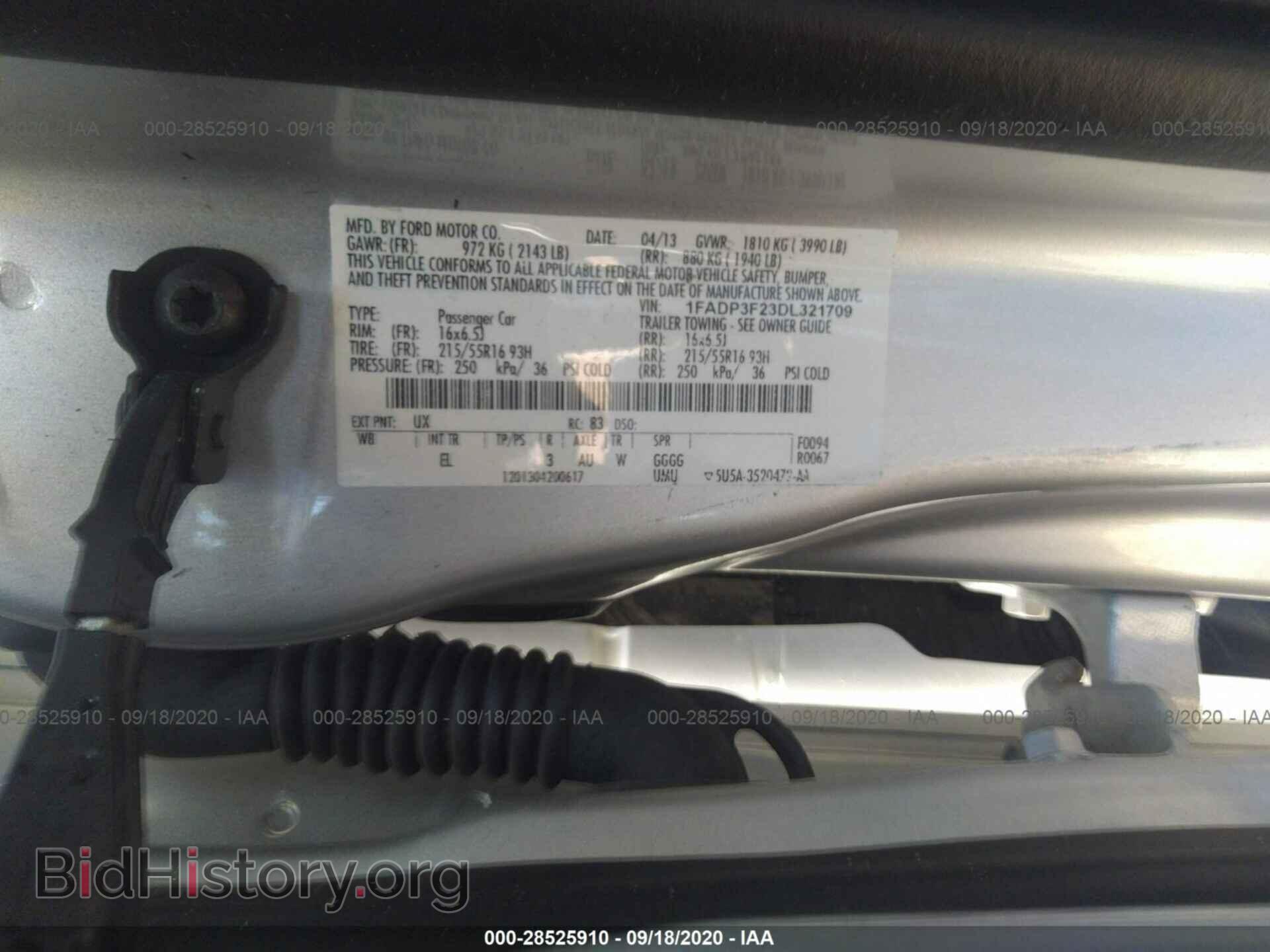 2013 FORD FOCUS - VIN: 1FADP3F23DL321709 - Photo 9