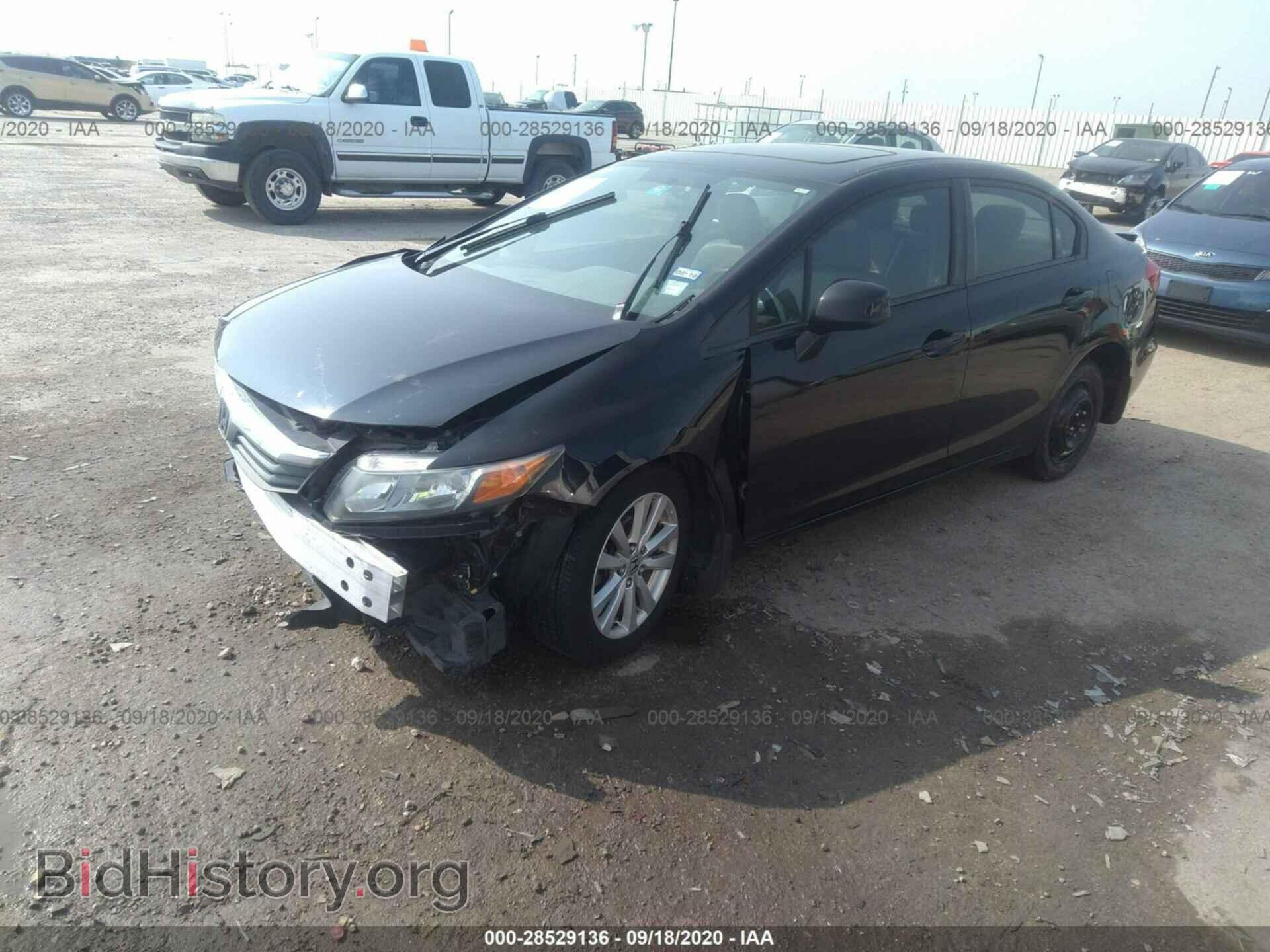 2012 HONDA CIVIC SDN - VIN: 2HGFB2F92CH530039 - Фото 2