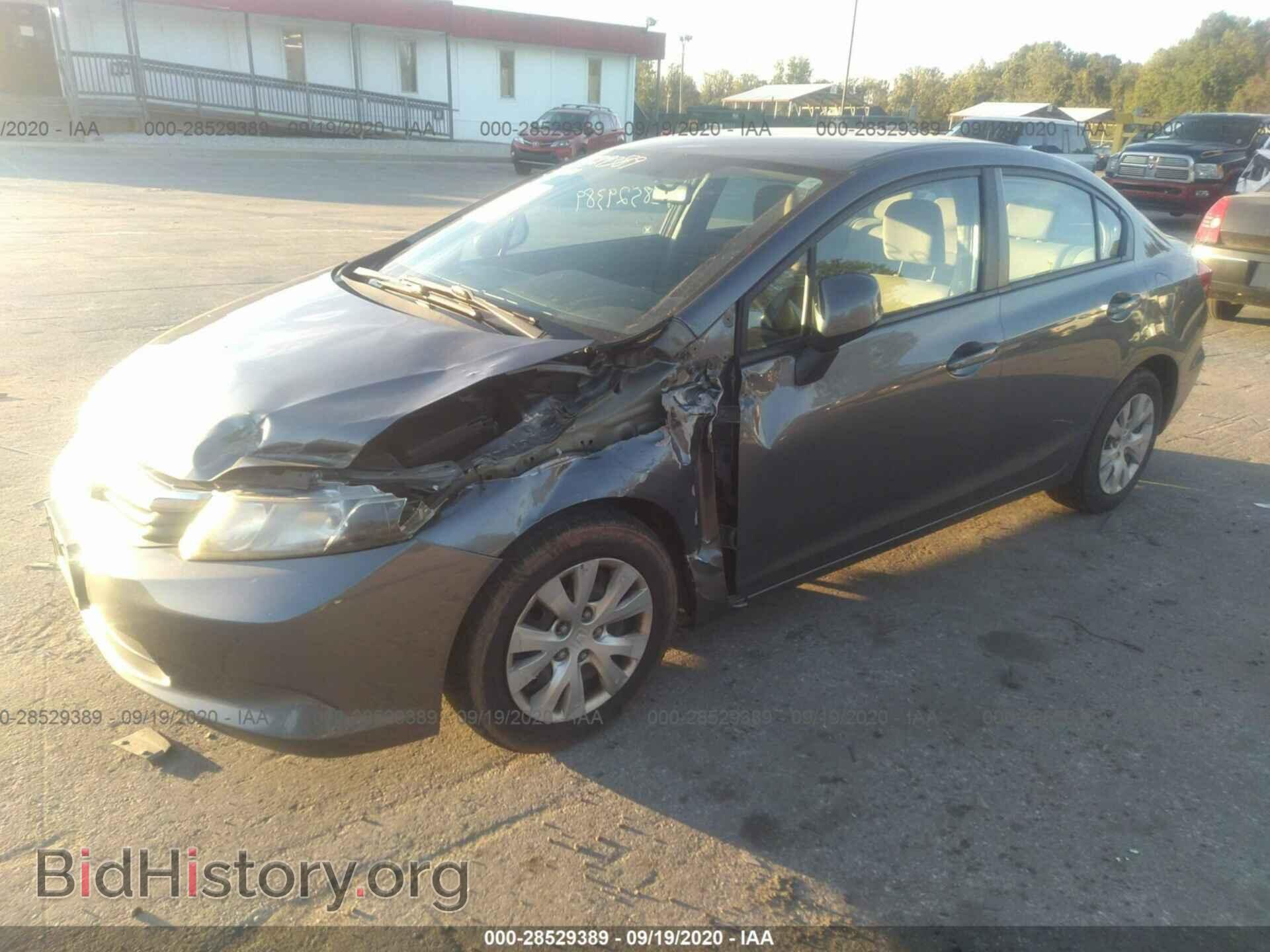2012 HONDA CIVIC SDN - VIN: 19XFB2F55CE386283 - Фото 2