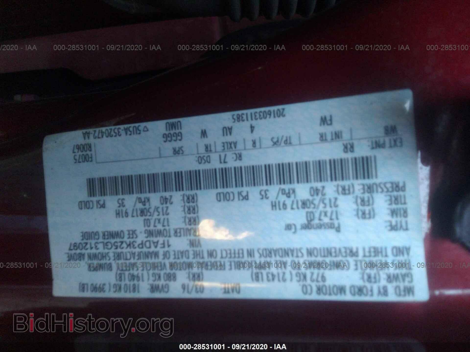 2016 FORD FOCUS - VIN: 1FADP3K25GL312097 - Photo 9