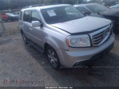 2014 Honda PILOT Touring, серебристый — VIN 5FNYF4H94EB020711, IAAI