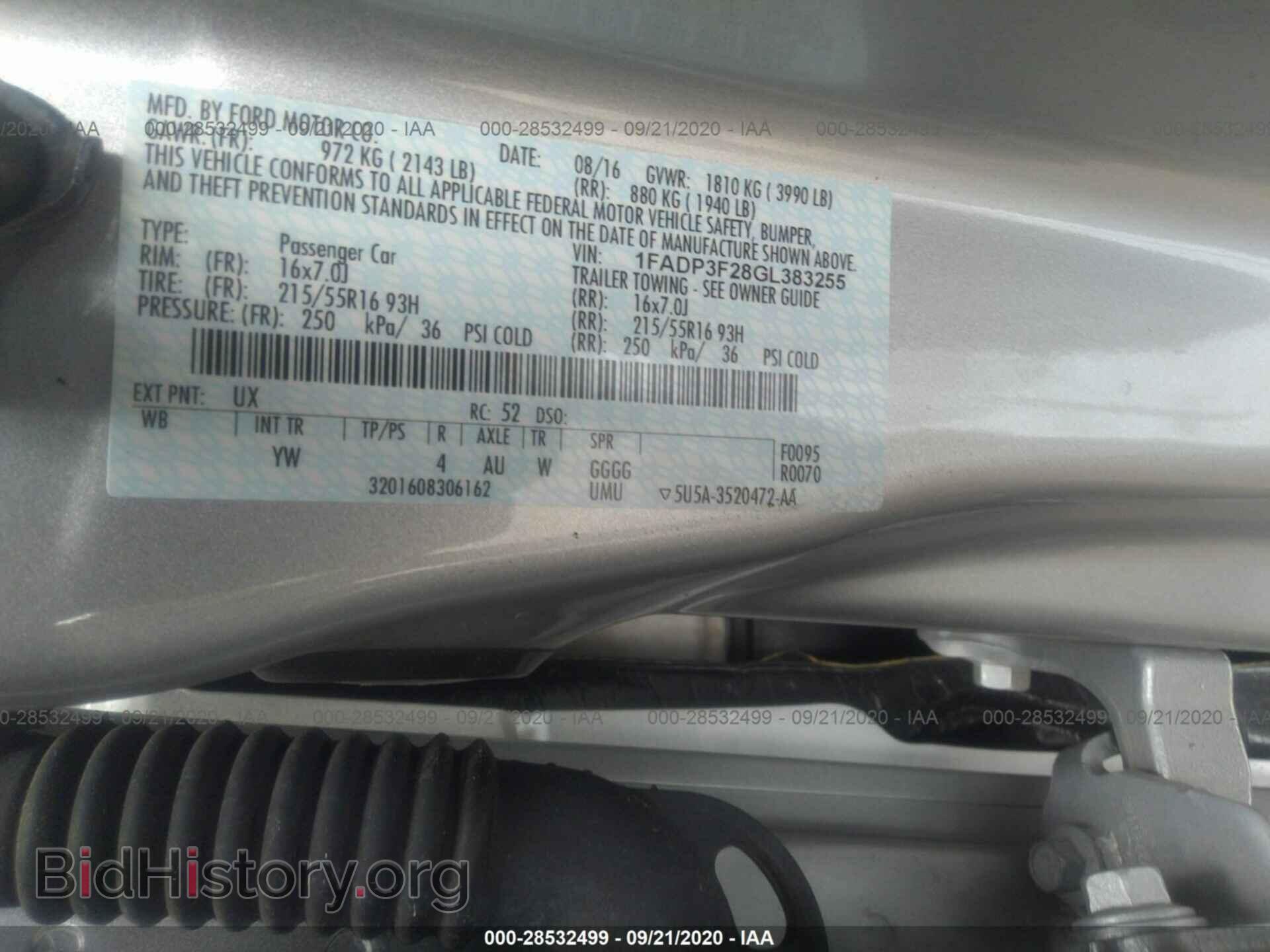 2016 FORD FOCUS - VIN: 1FADP3F28GL383255 - Photo 9